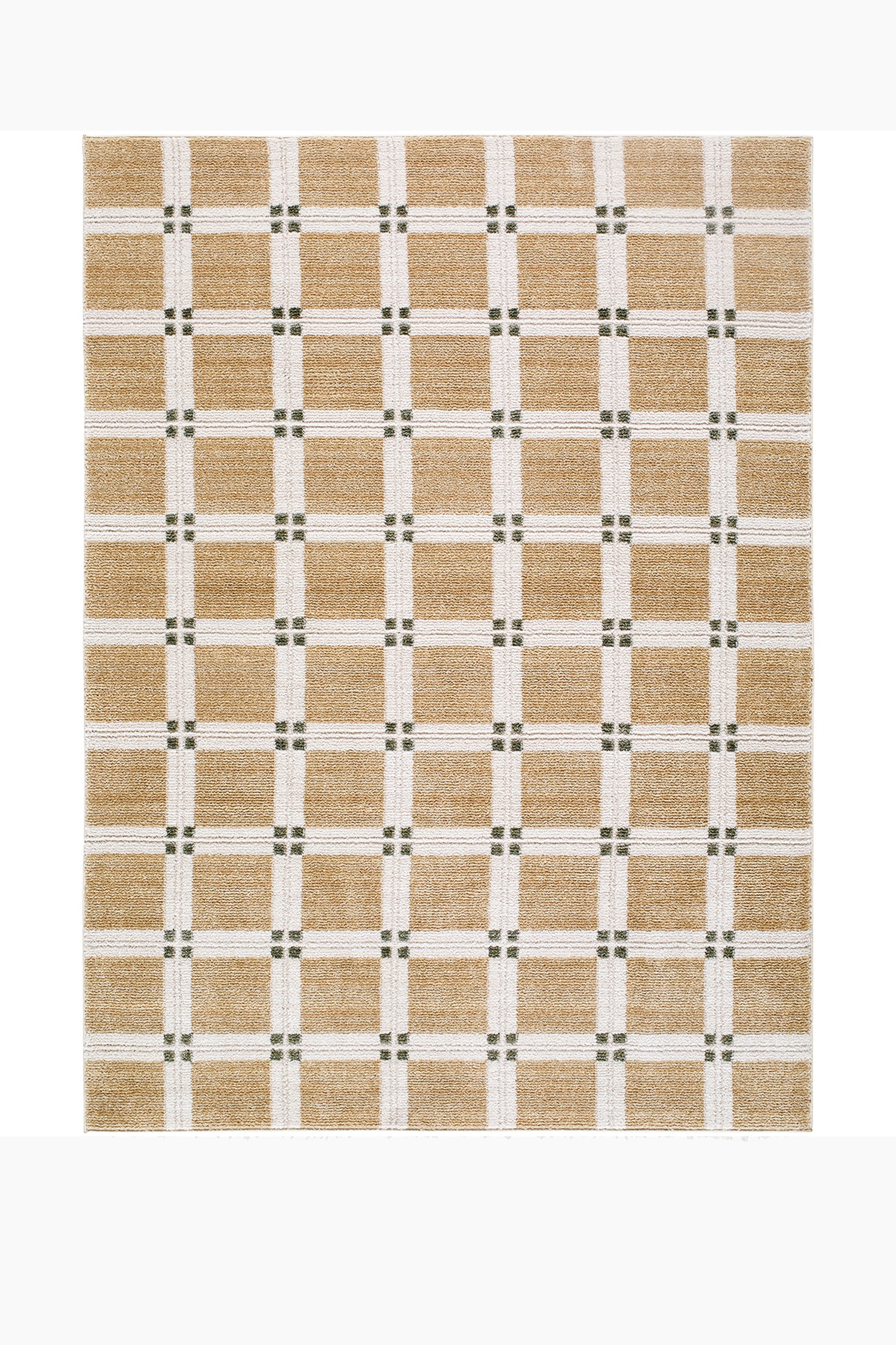 La Luna Modern Graphic Rug - Tan/Brown/Green