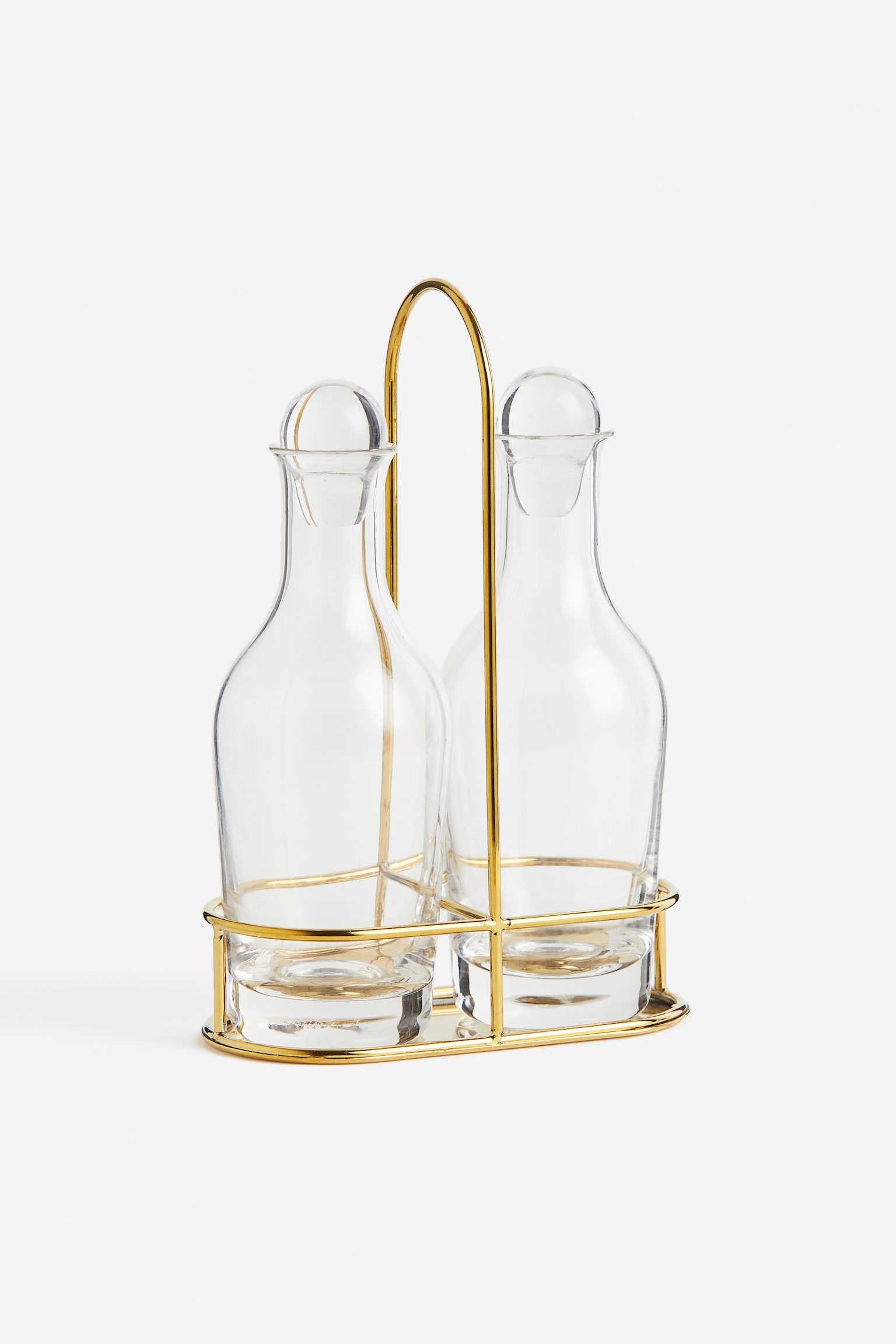 Oil and vinegar set - Gold-coloured - 1