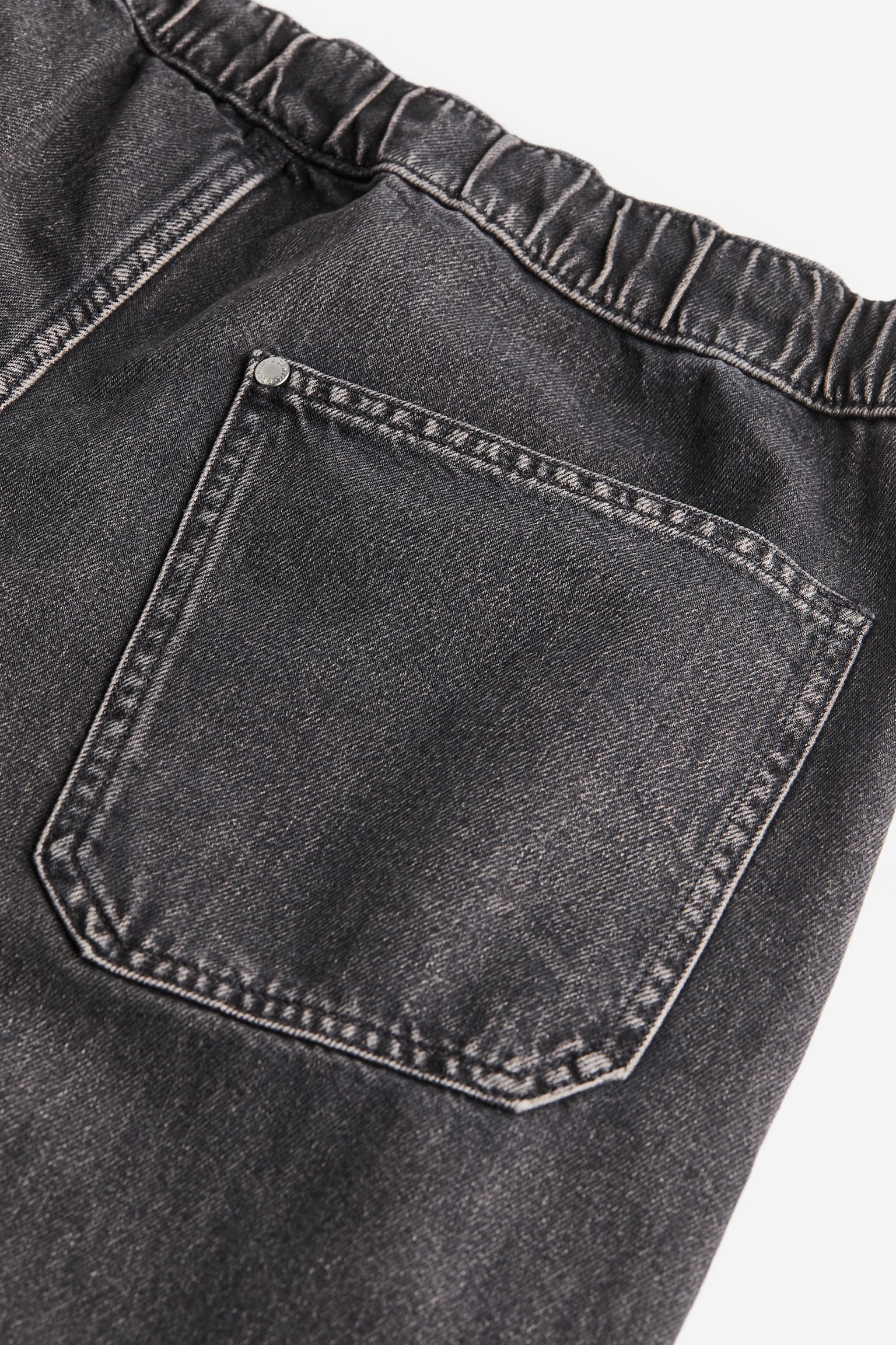 Quần jogger denim rộng - Màu xám denim đậm - 2