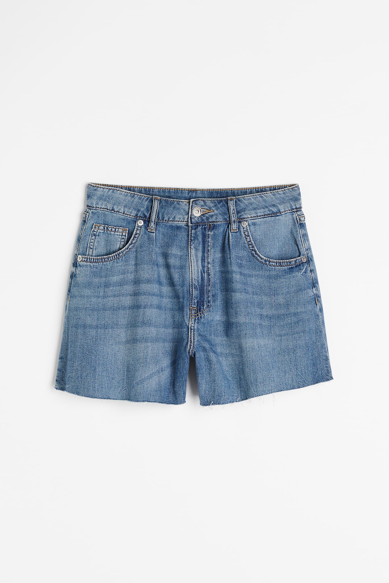 High Denim shorts Dark denim blue Ladies H&M IN
