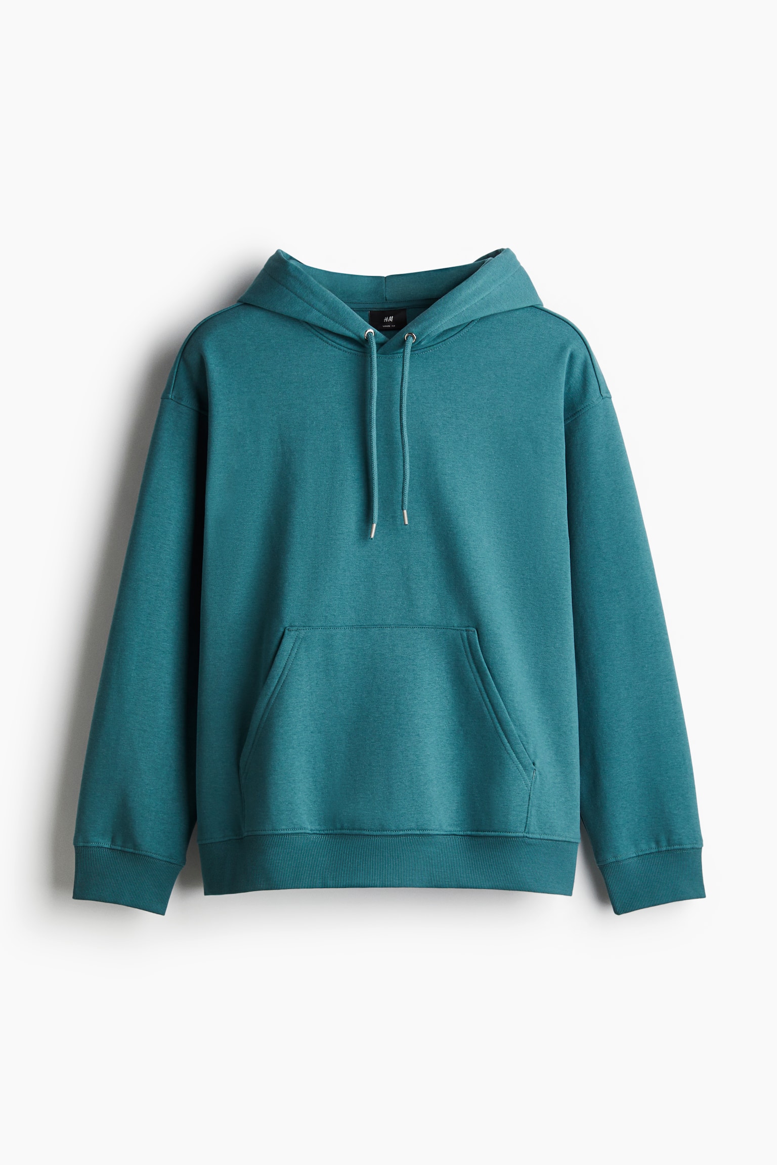 Loose Fit Hoodie - Dark turquoise/Forest green/Dark brown/Light beige/Black/Dark greige/White/Black/Burgundy/Light beige/Pistachio green/Light grey marl/Navy blue/Rust orange/Purple/Pink/Aubergine/Dark green/Light greige - 1