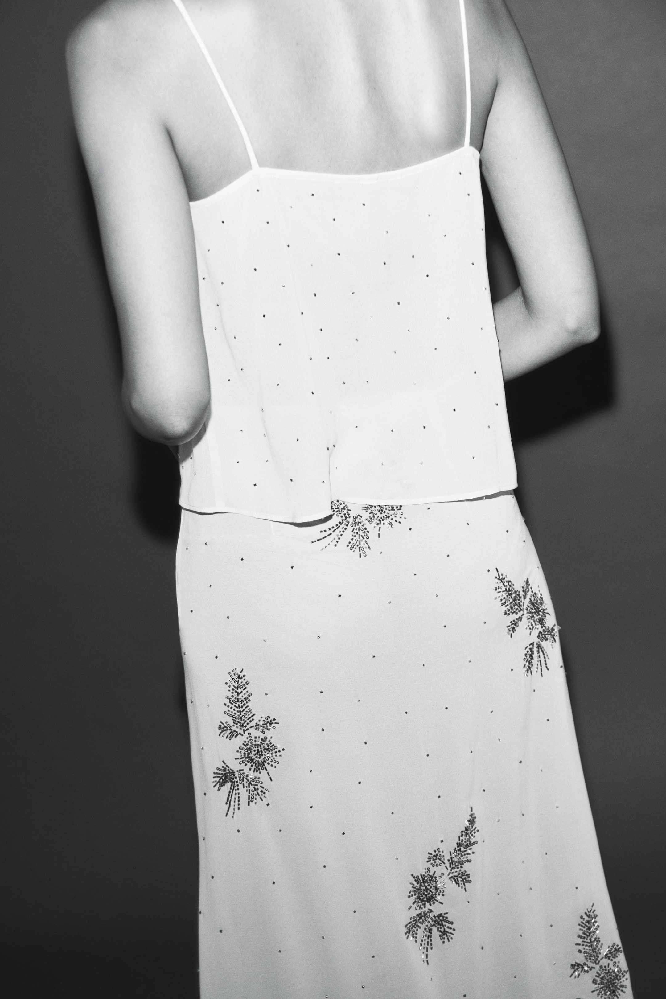 Embellished Sheer Camisole Top