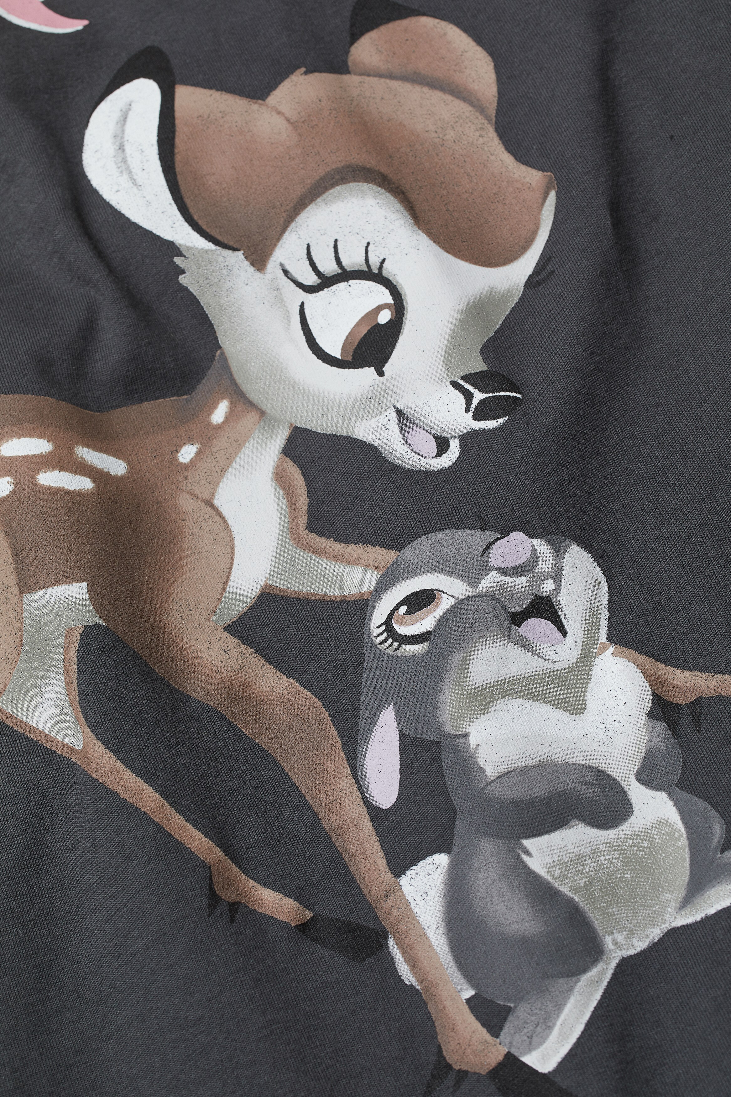 H&M+ Printed T-shirt - Light beige/Bambi - Ladies | H&M US H&M+ Printed T-shirt - Light beige/Bambi - Ladies | H&M US