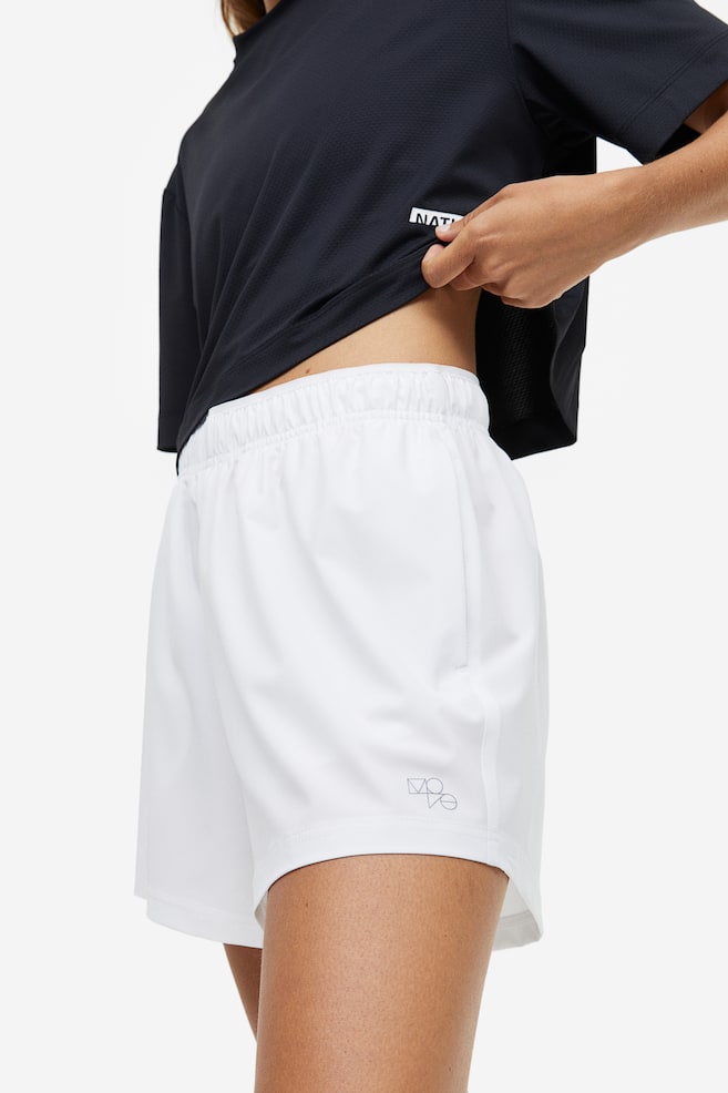 DryMove™ Sports shorts - White/Black/Pink - 7