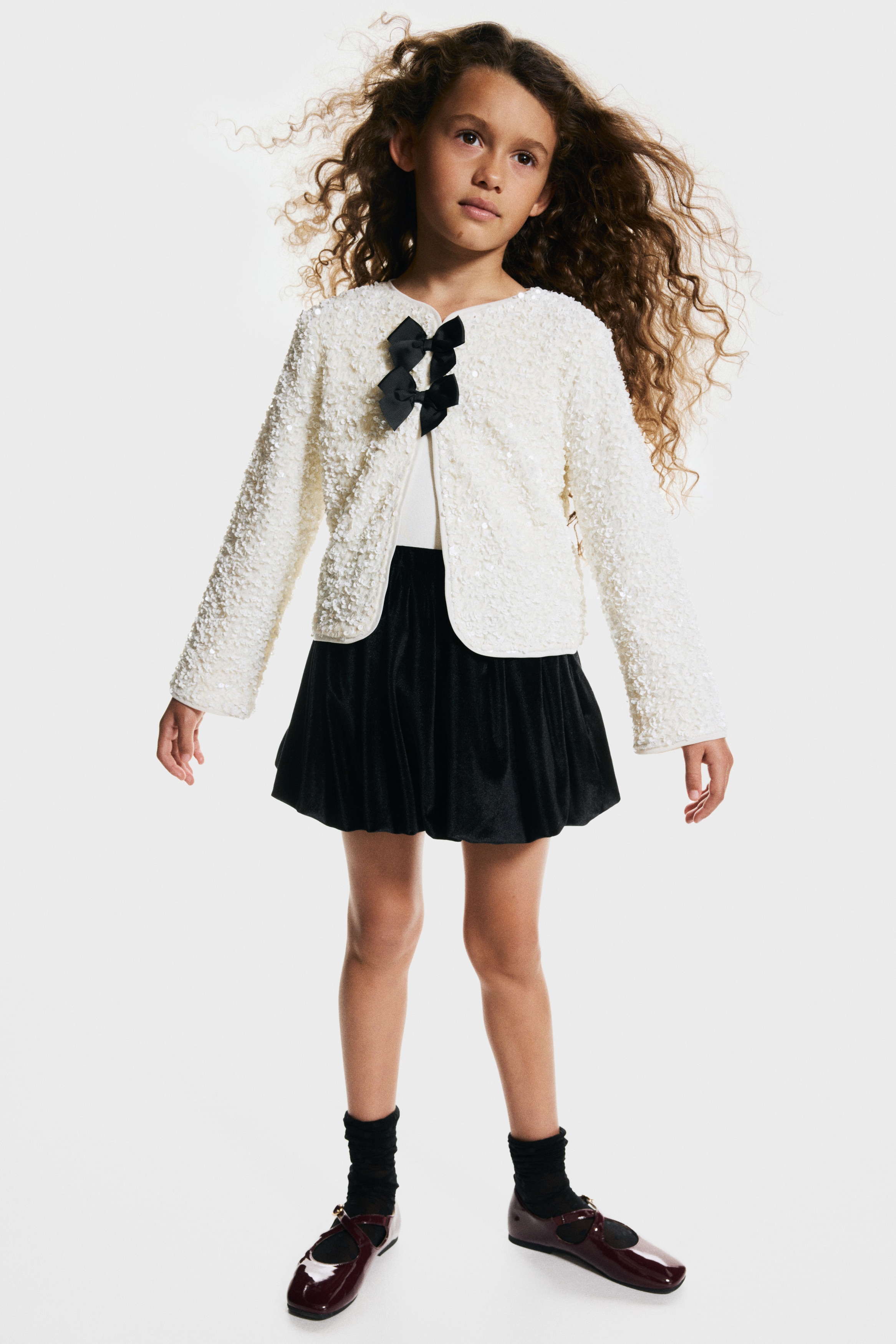 Tenue Fille Mimisol - Jupe Fleurie Et Haut Blanc Avec Col - Taille 14 - Occasion Très Bon état