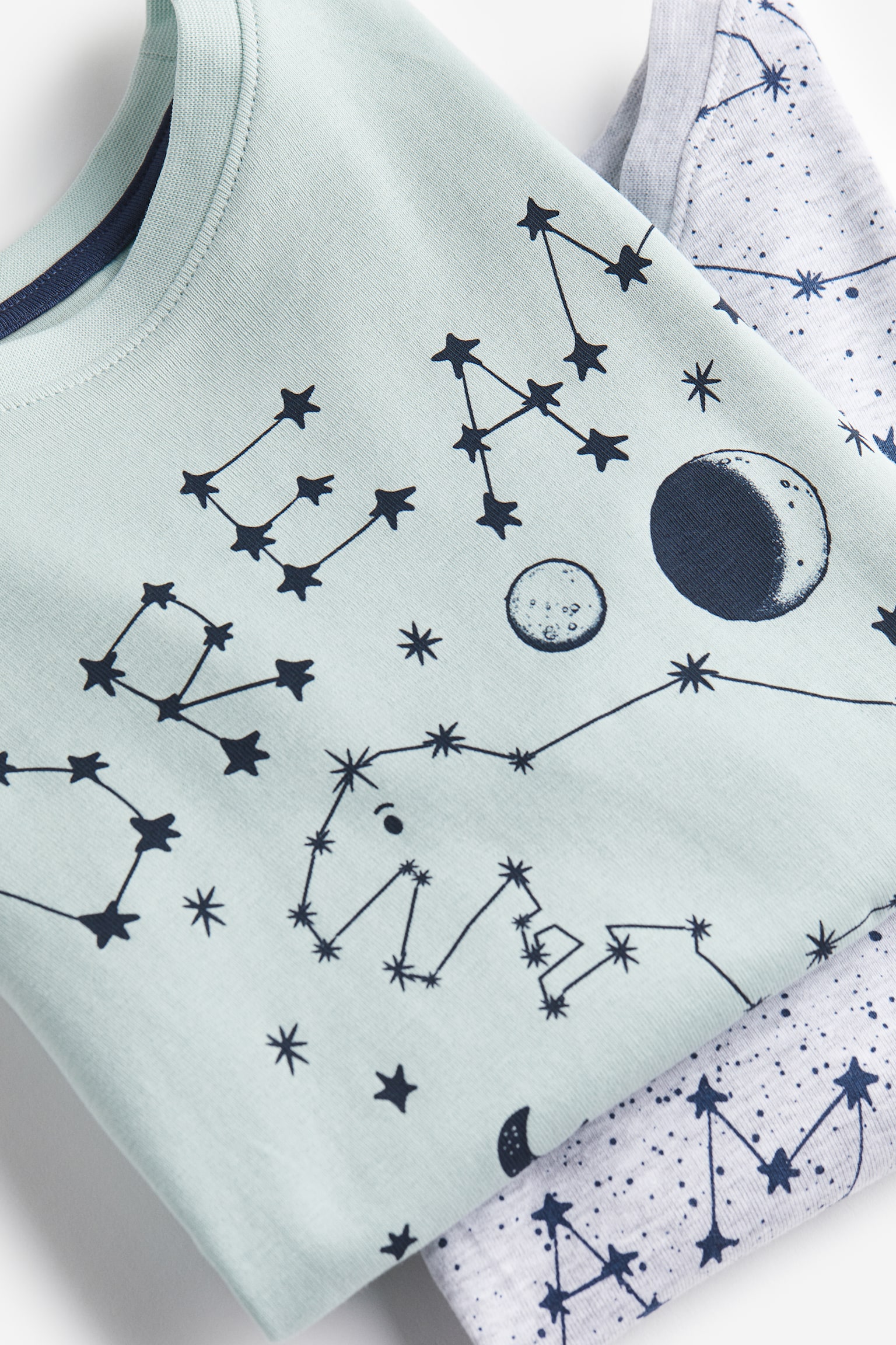 2-pack printed pyjamas - Light green/Constellations - 3