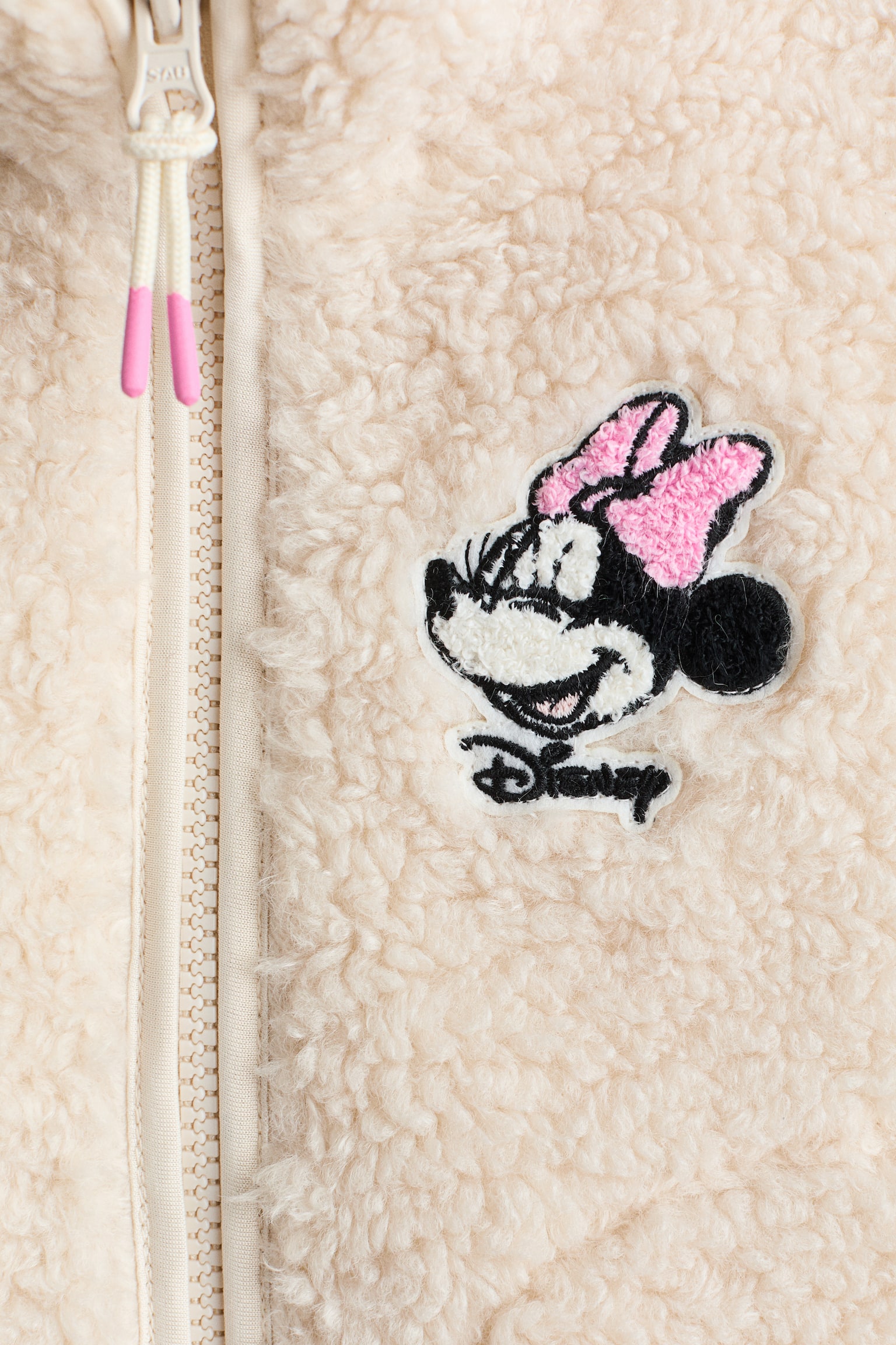 Chaleco en tejido peluche con diseño - Beige claro/Minnie Mouse - 2
