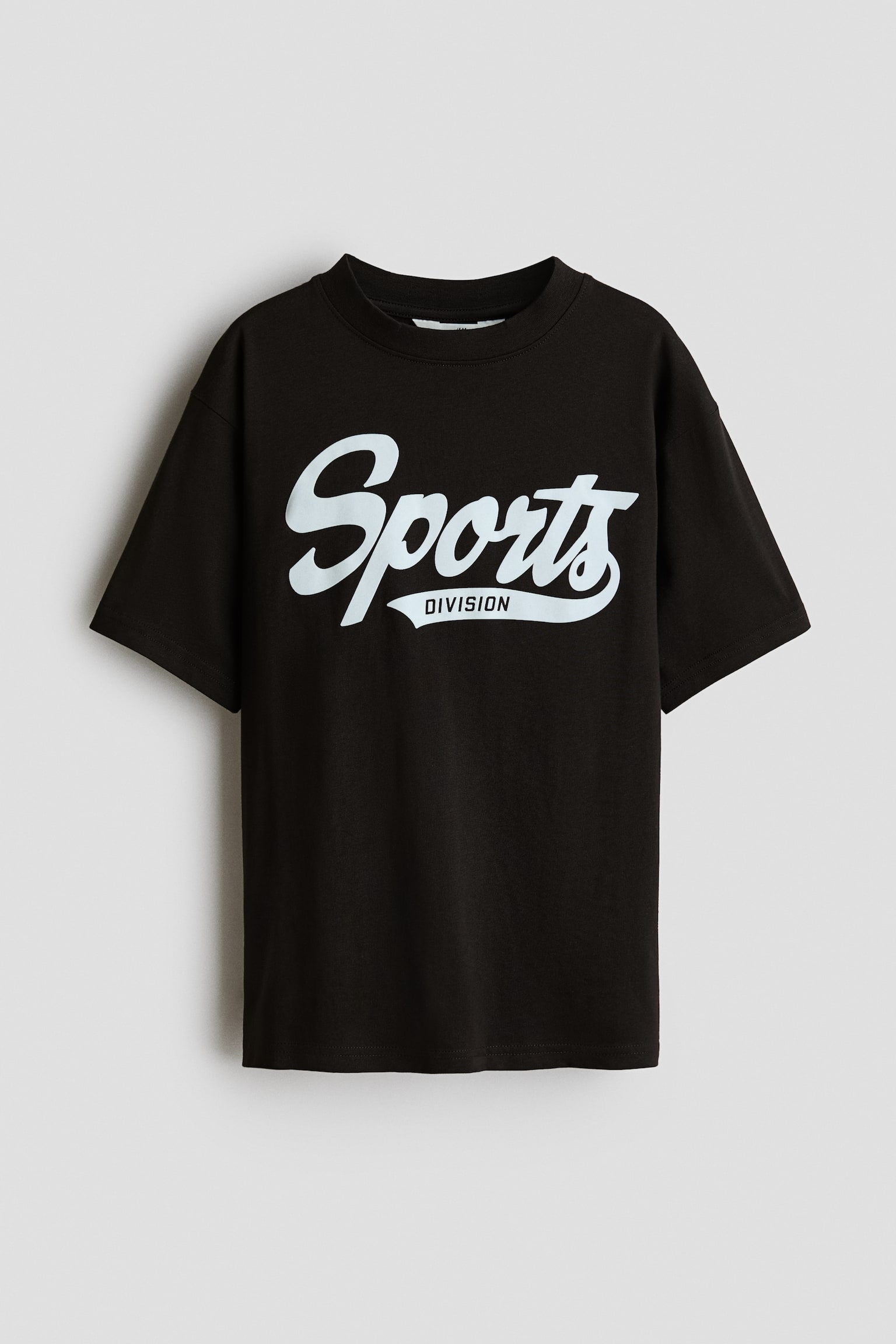Printed cotton T-shirt - Black/Sports Division