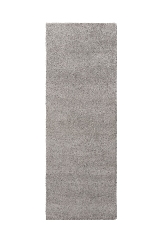 Wollen Vloerkleed Loper Bent - Grijs - 1