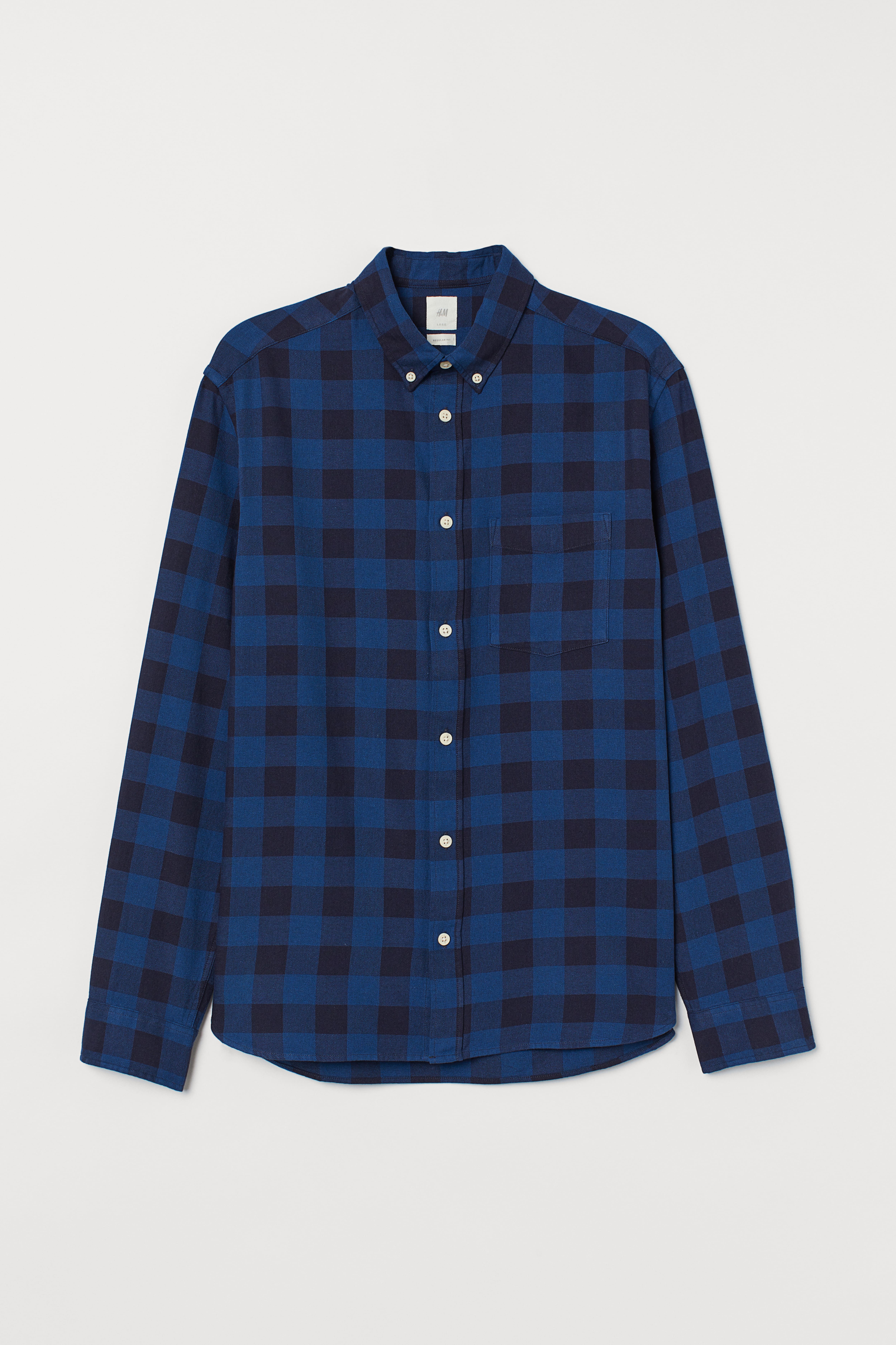 H&m regular fit cotton shirt best sale