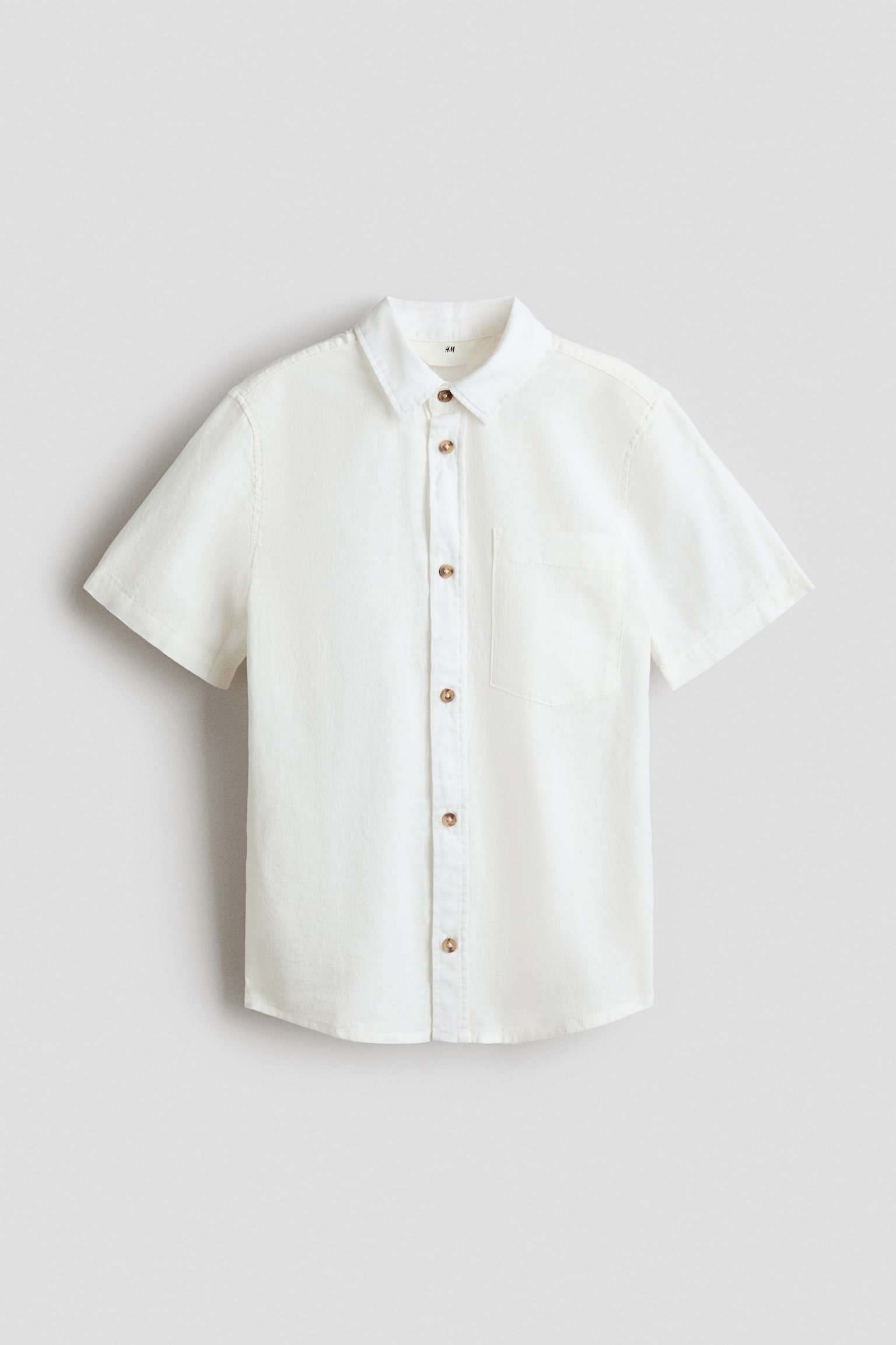 Linen-blend shirt - 1