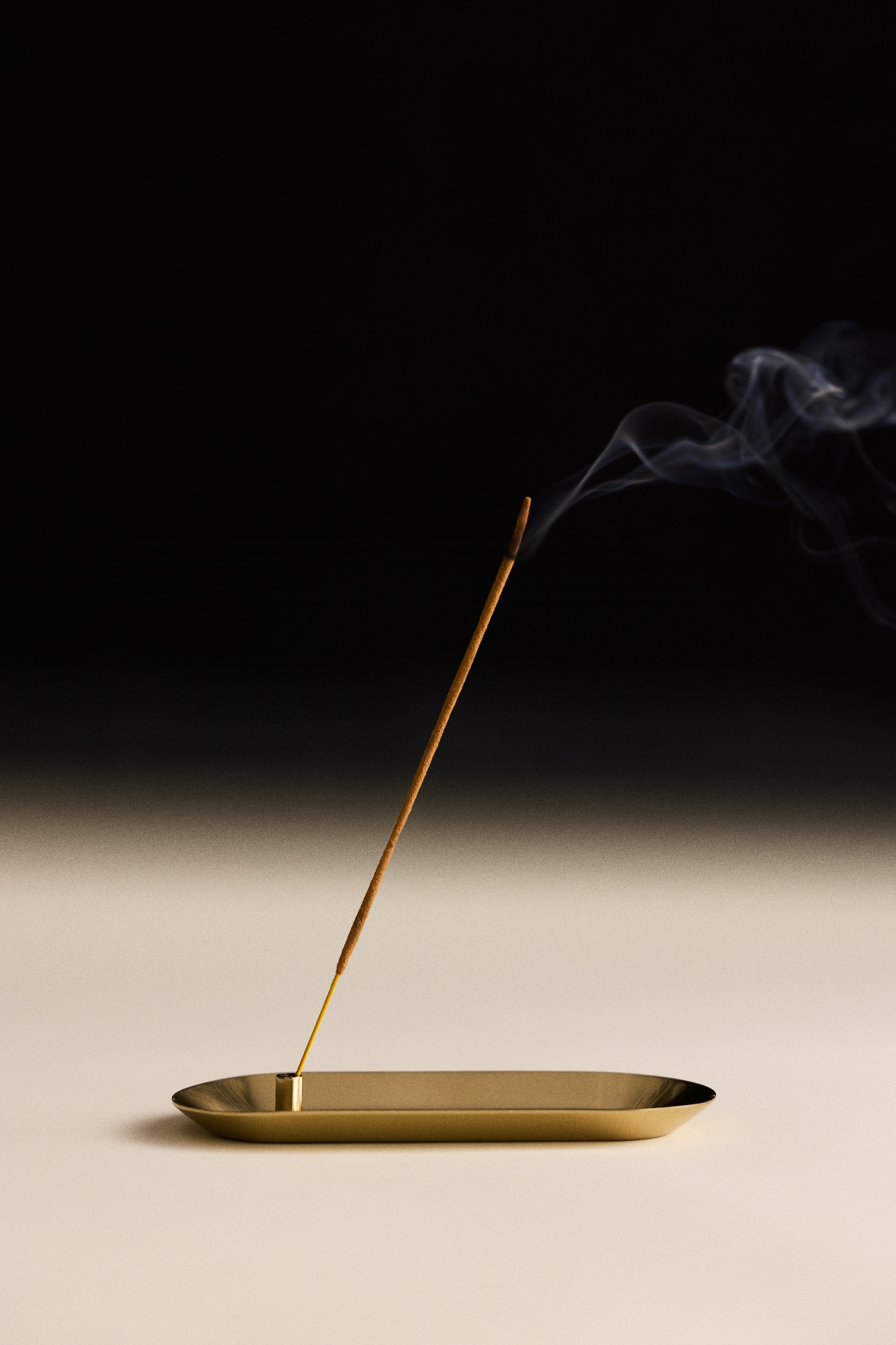 Stainless steel incense holder - Gold-coloured