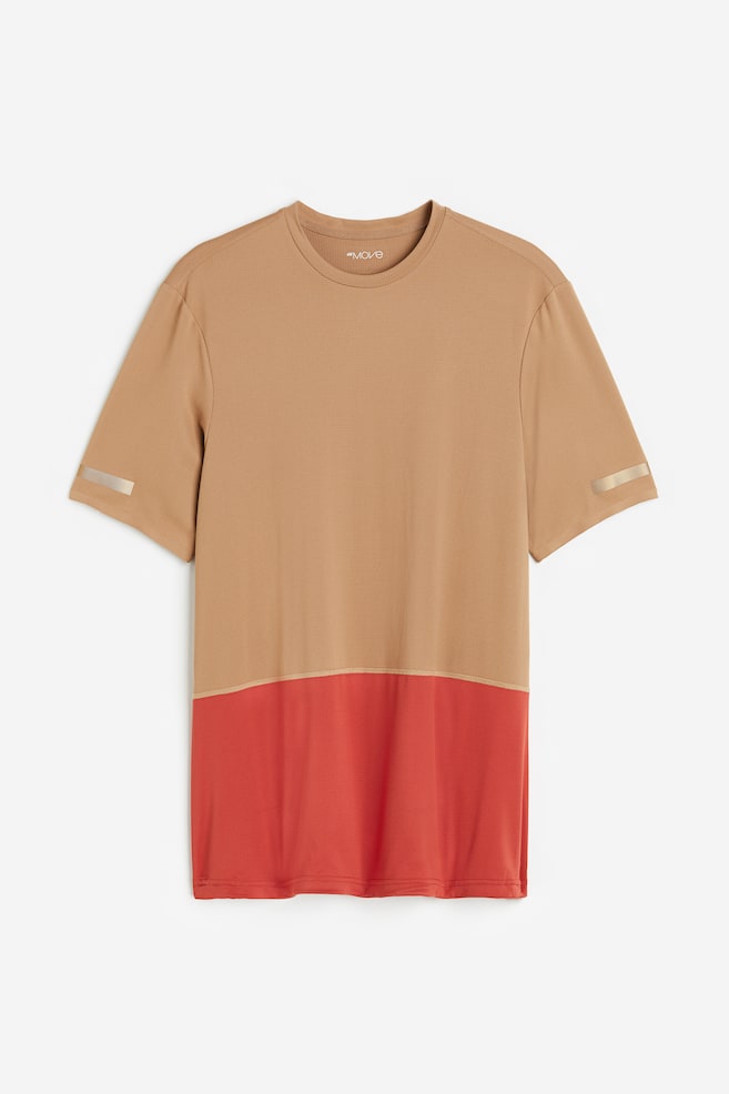 DryMove™ cykel-T-shirt - Mørk beige/Teglrød - 2