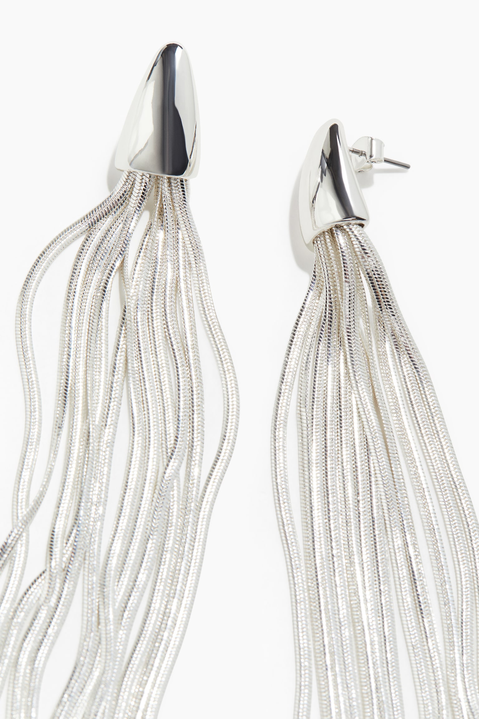 Snake Chain Earrings - Silver colour/Gold colour - 3