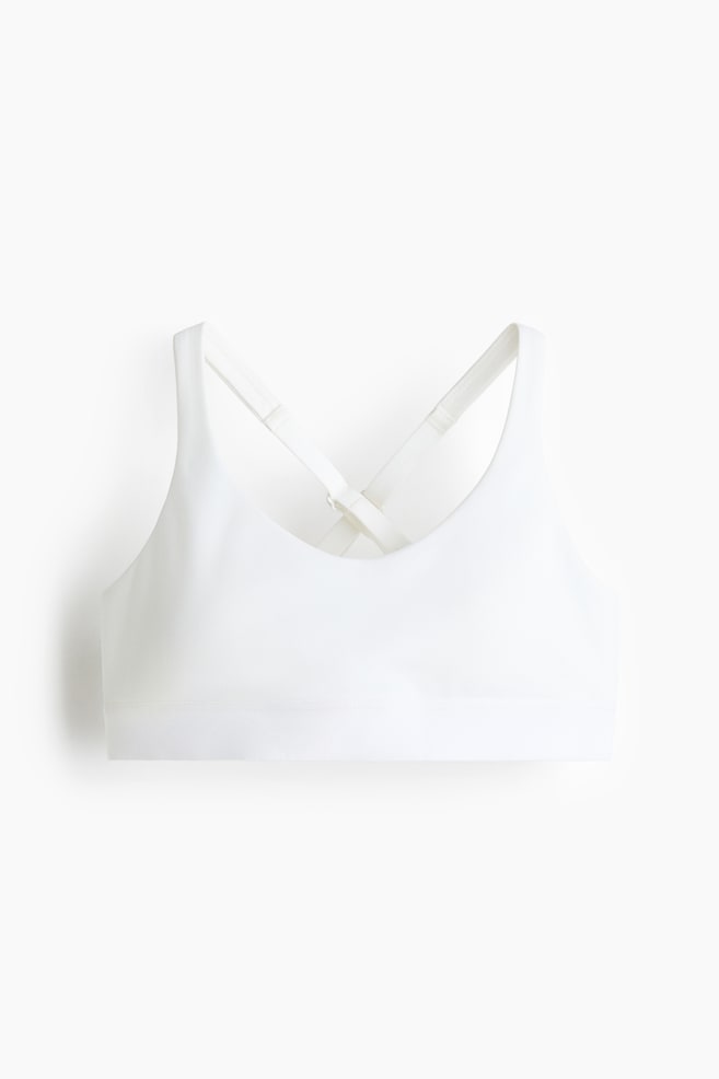 Padded Sports Top with DryMove™ - White/White/Mint/Black - 1