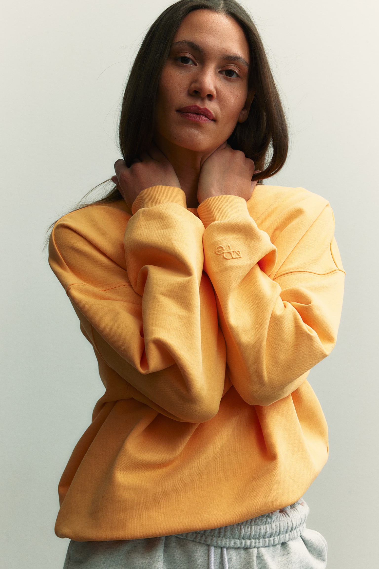 Oversized Activewear Sweater - Yellow orange/Light grey/Balance & Presence/Cream/Khaki green - 3