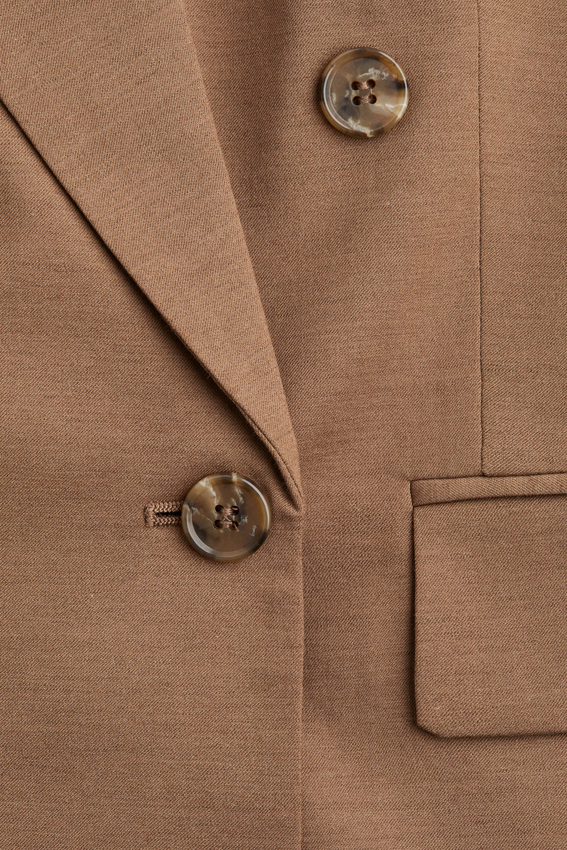 Oversized twill blazer