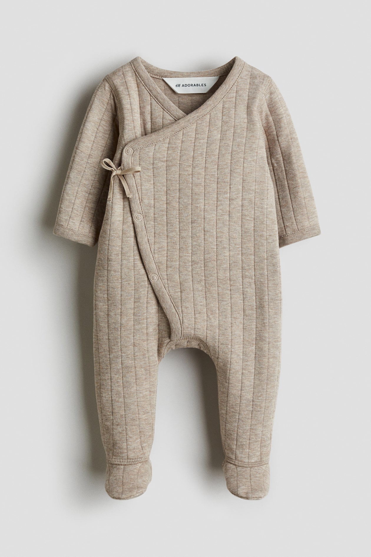 Combinaison matelassée en jersey - Beige - ENFANT | H&M FR