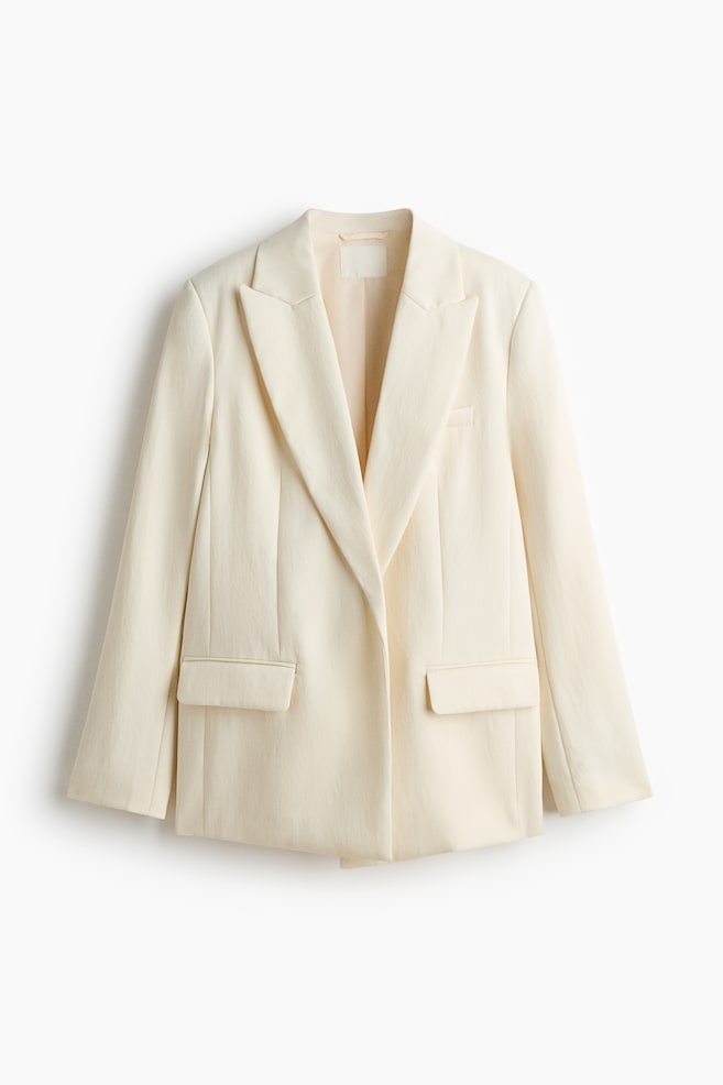 Tailored Blazer - Light beige - 1