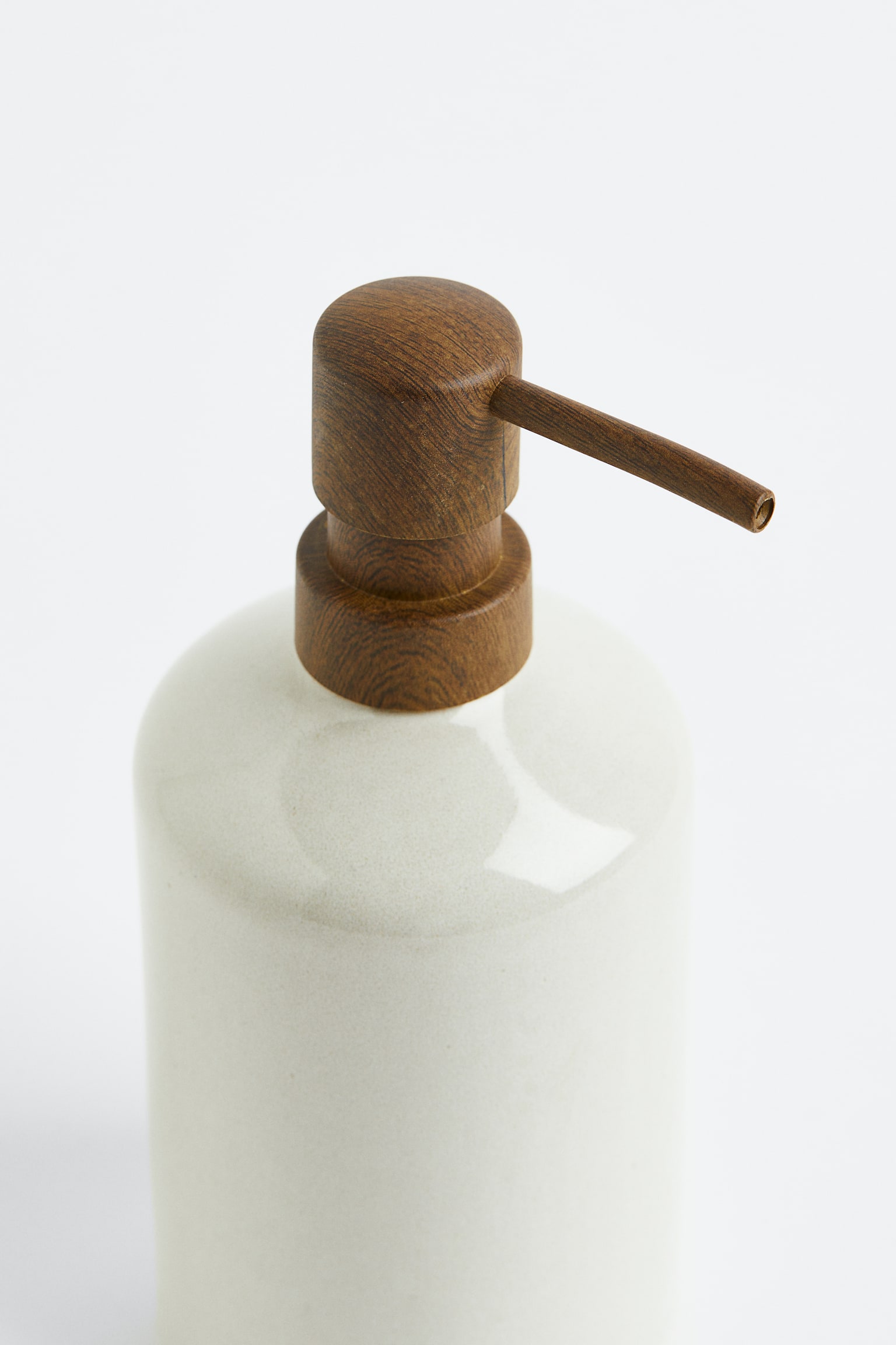 Stoneware soap dispenser - Light beige - 2