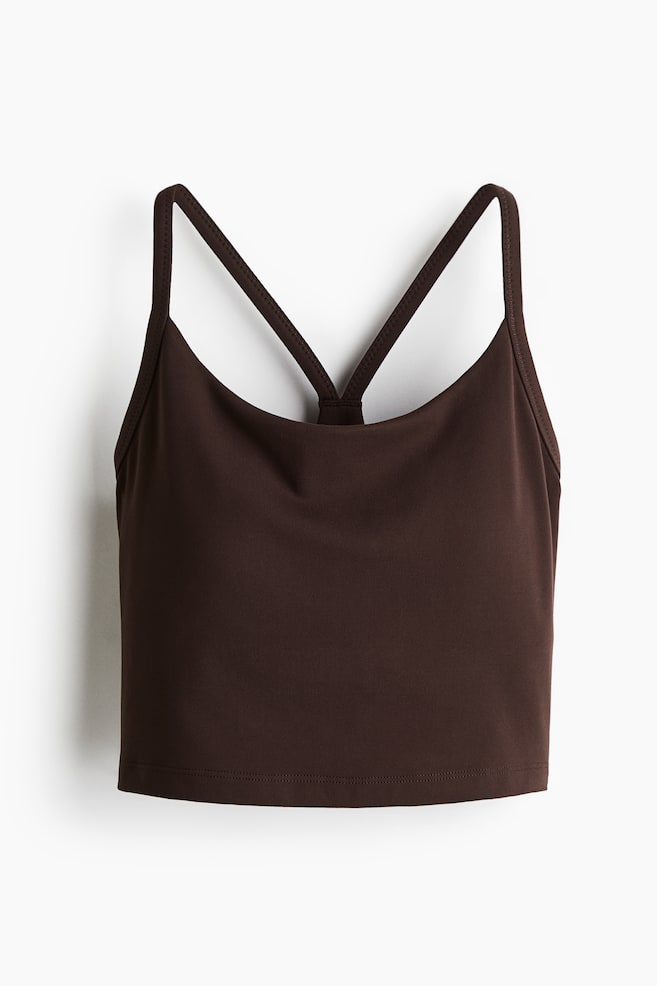 Medium Support Sports bra with SoftMove™ - Warm brown/Light burgundy/Ivory/Black - 1