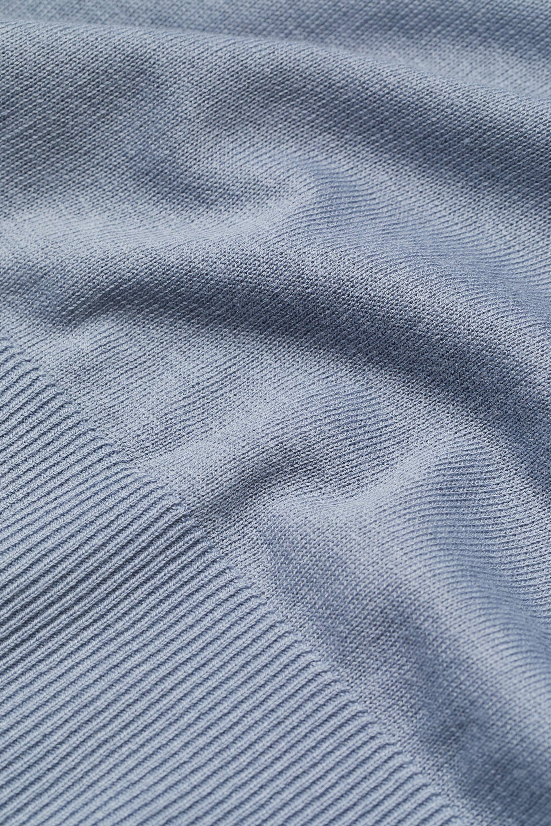 查看大圖: 圓高領精織套衫 - Dusky blue - Ladies | H&M HK 2