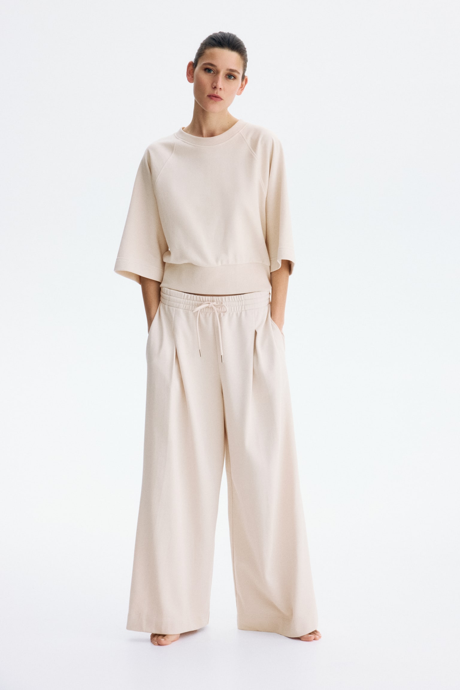 Sweatshirt - Light beige/Dark beige - 5