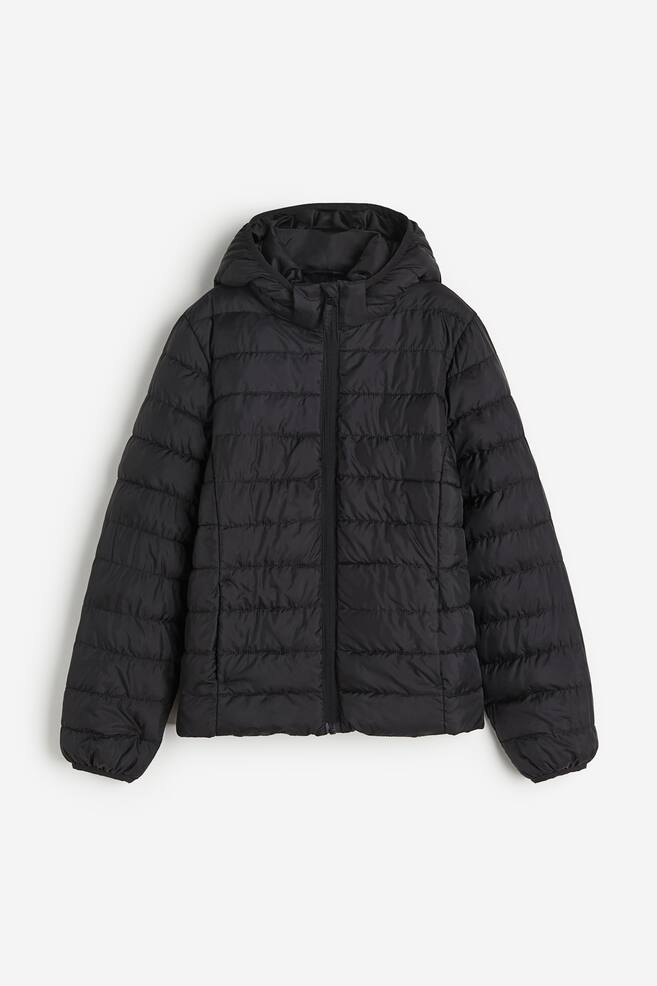 Water-repellent puffer jacket - Black - 1