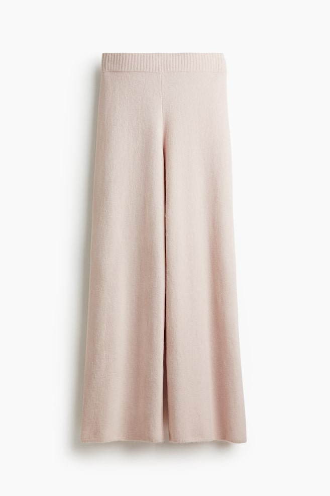 Fine-knit trousers - Powder pink/Navy blue/Light beige/Light grey marl/Beige marl/Dark beige/Dark brown/Burgundy/Grey marl/Beige marl - 1