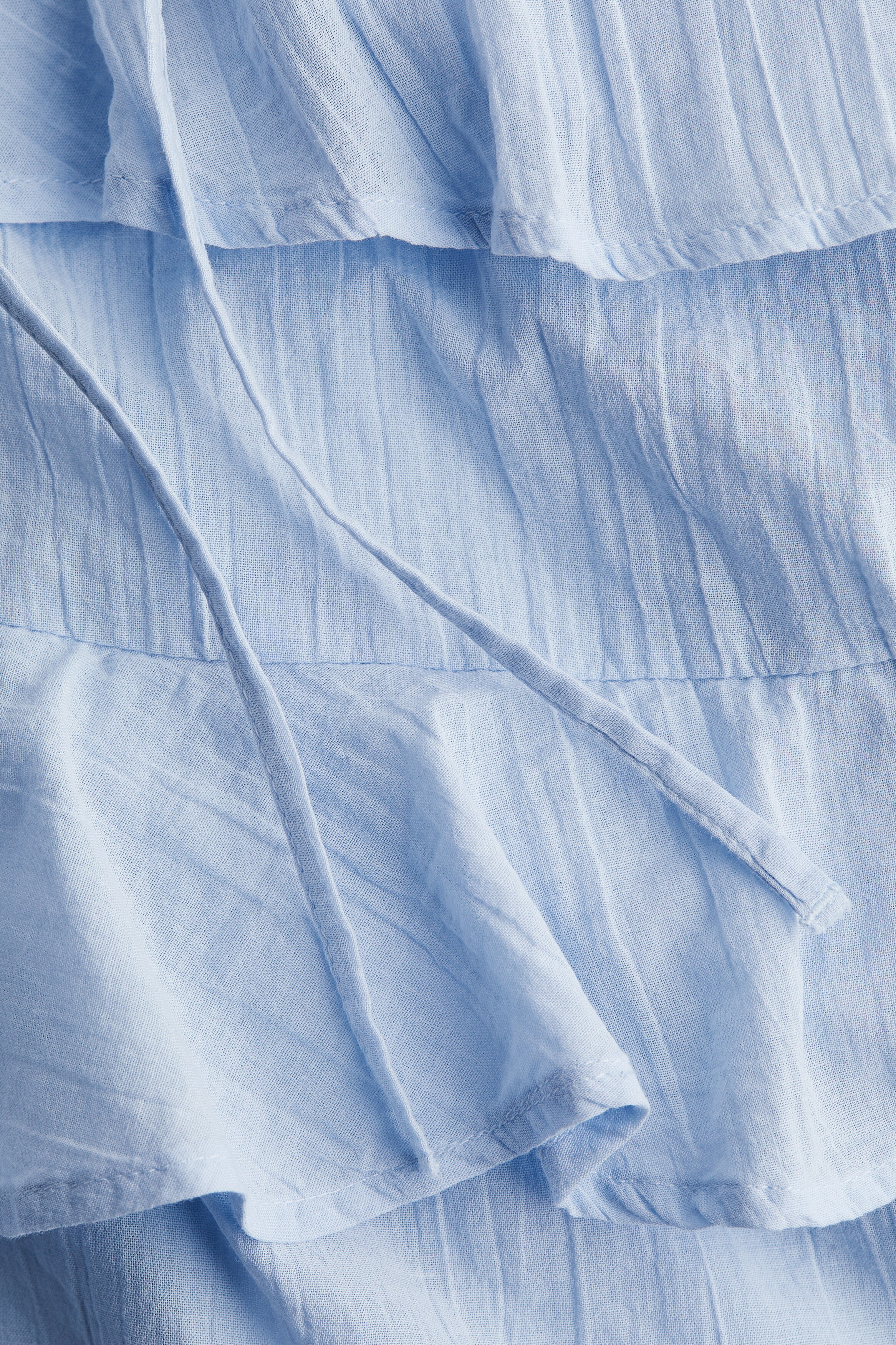 Flounced cotton dress
