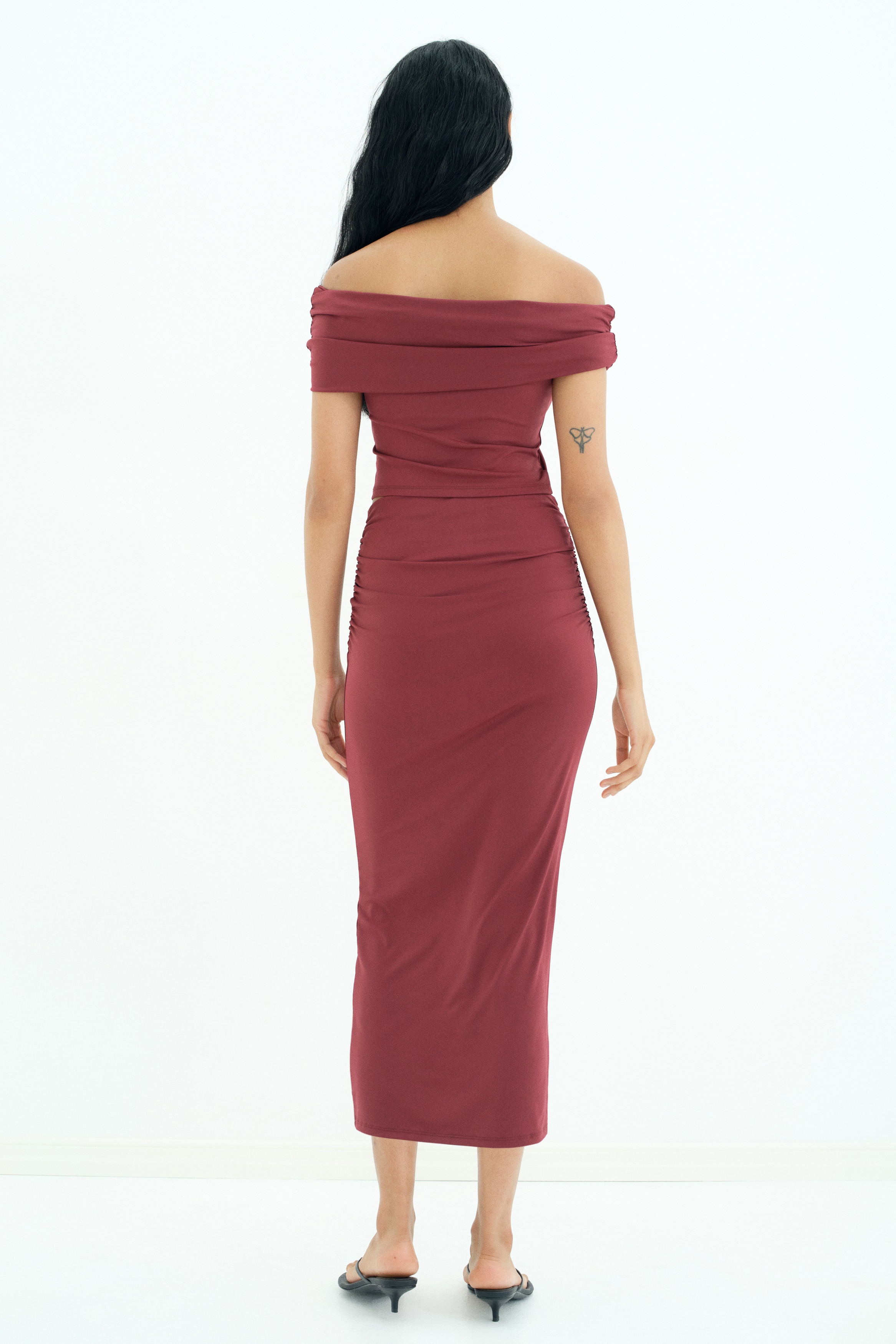 Draped skirt