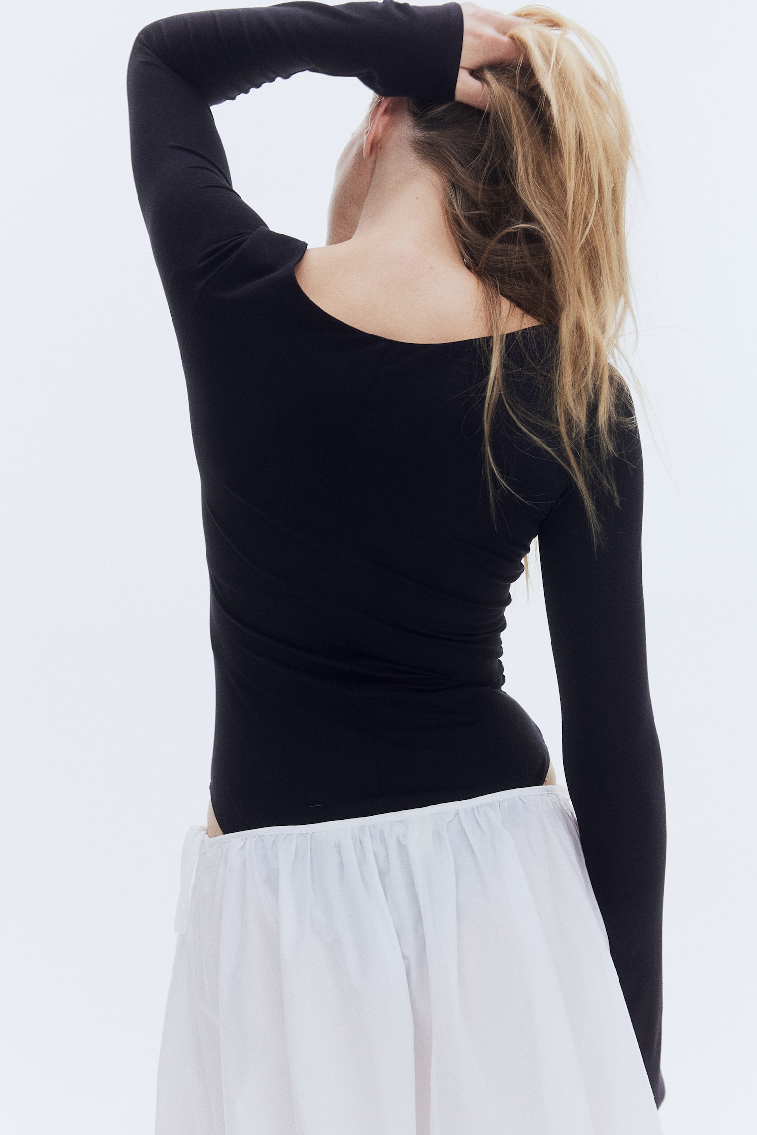 Long-sleeved body - Black - 5