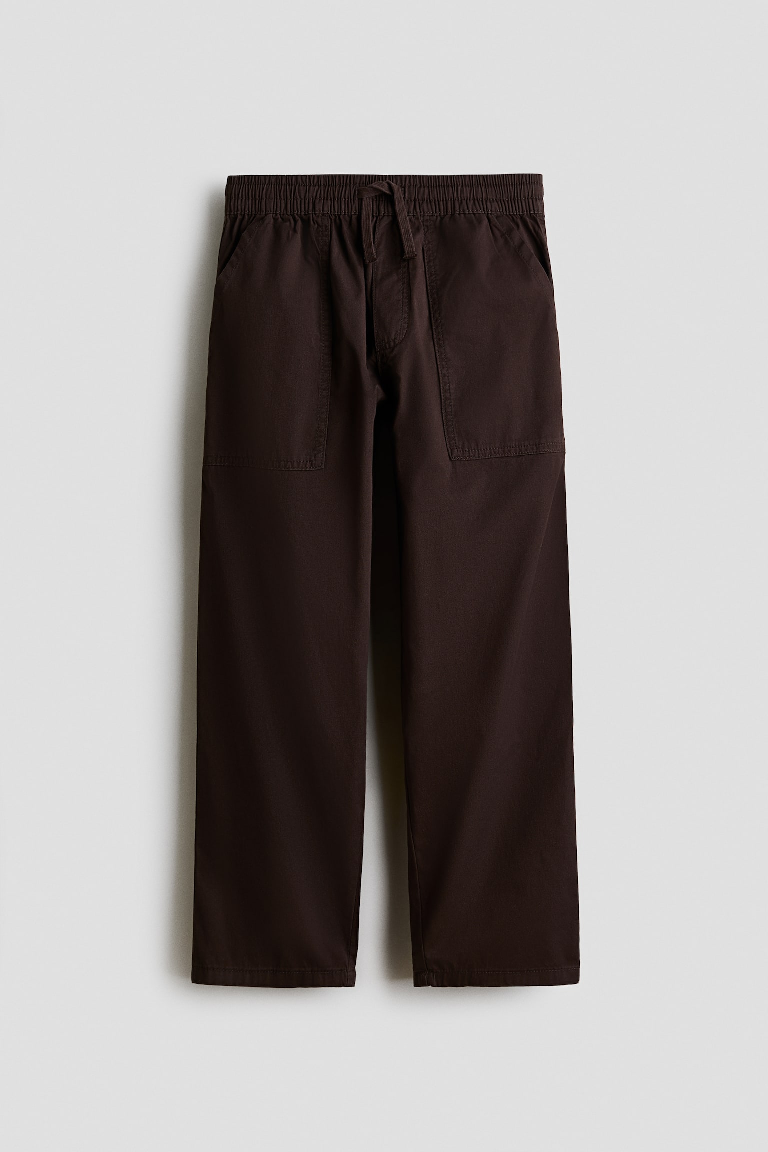 Cotton twill trousers - Dark brown/Navy blue/Brown