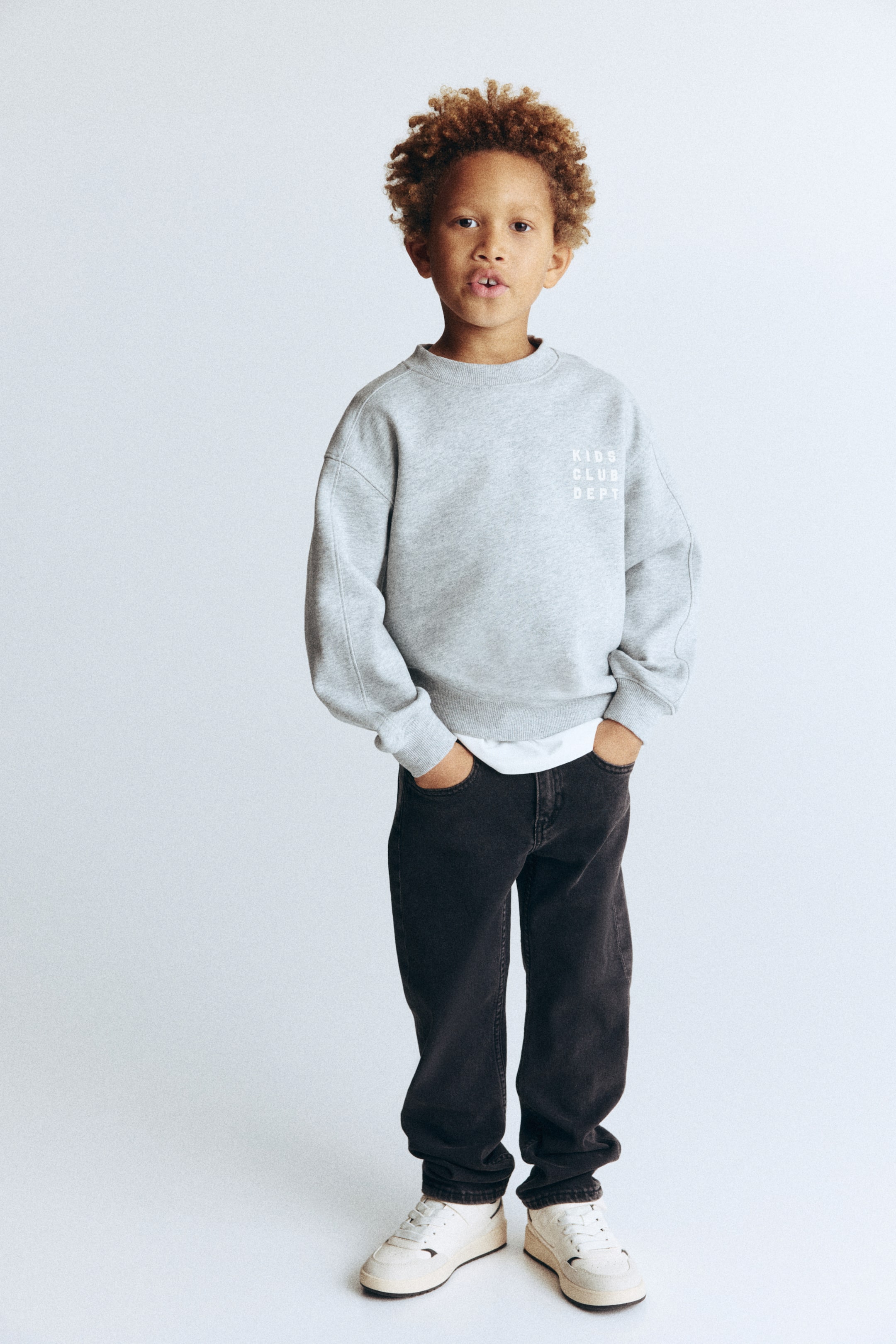 View larger image: Relaxed Fit Jeans - Dark grey - Kids | H&M IE 1
