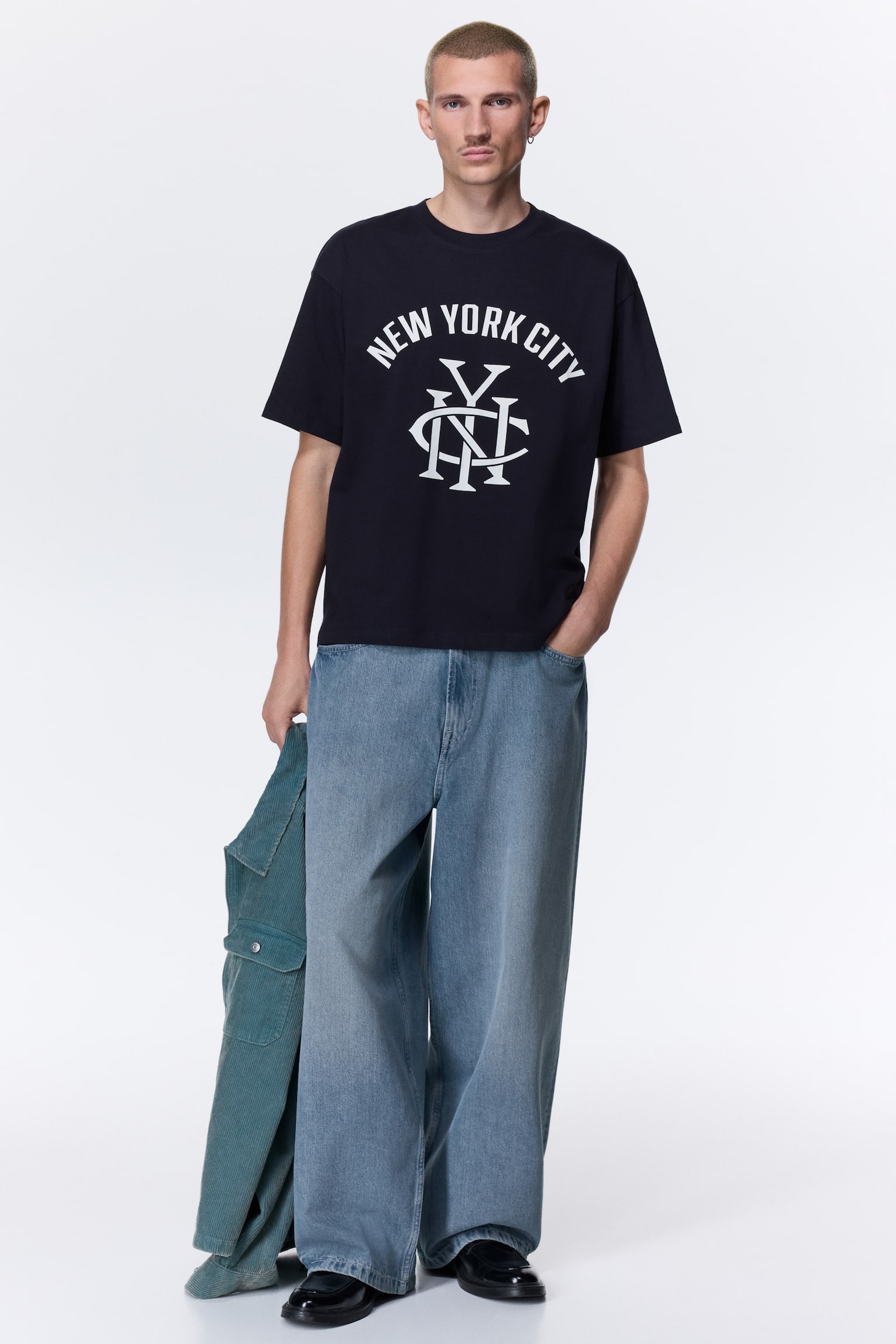 Loose Fit Printed T-shirt - Dark blue/New York City/White/New York City/Beige/Run Wild/Black/Golden Sunset - 1