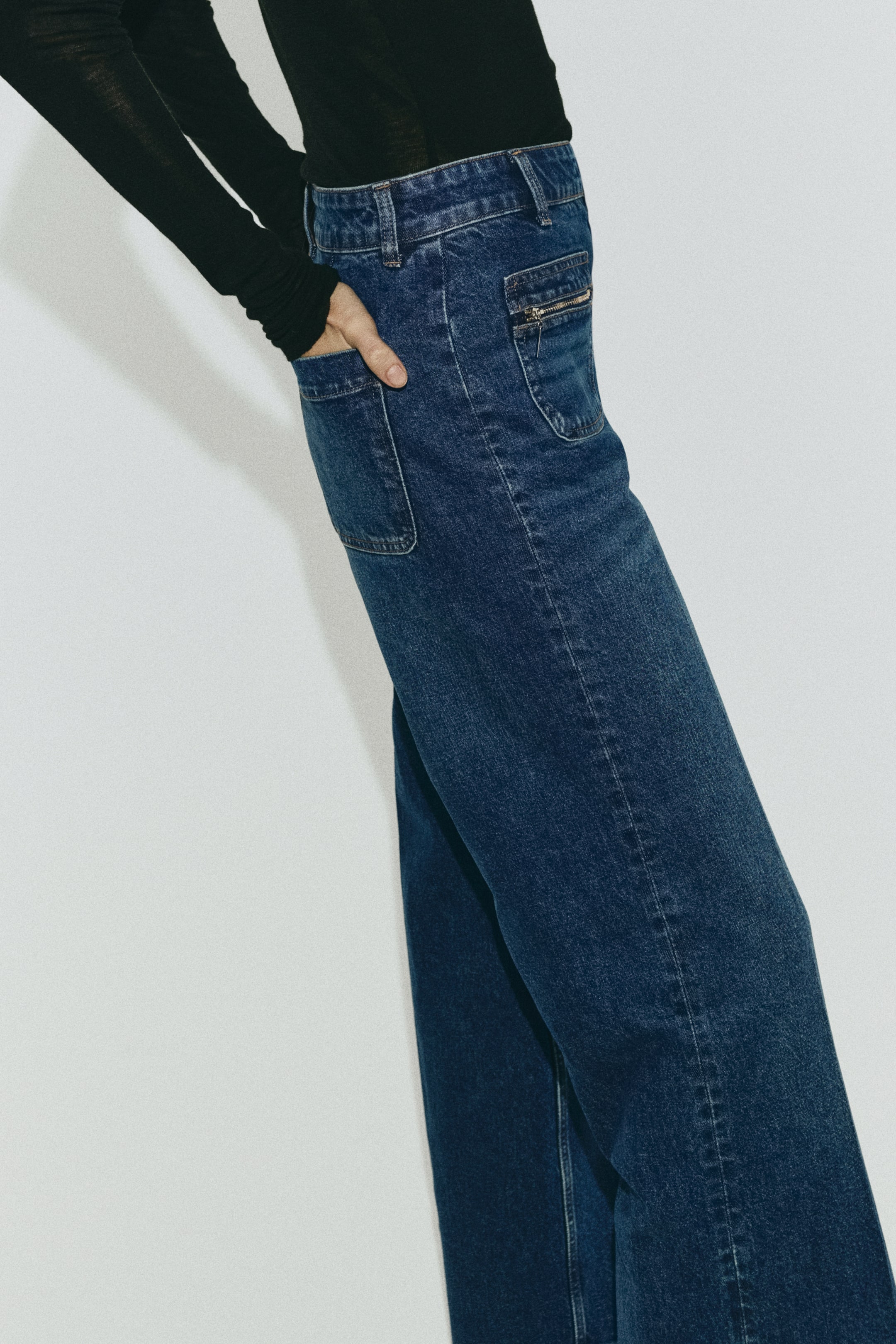 View larger image: Straight High Jeans - Denim blue - Ladies | H&M IN 2