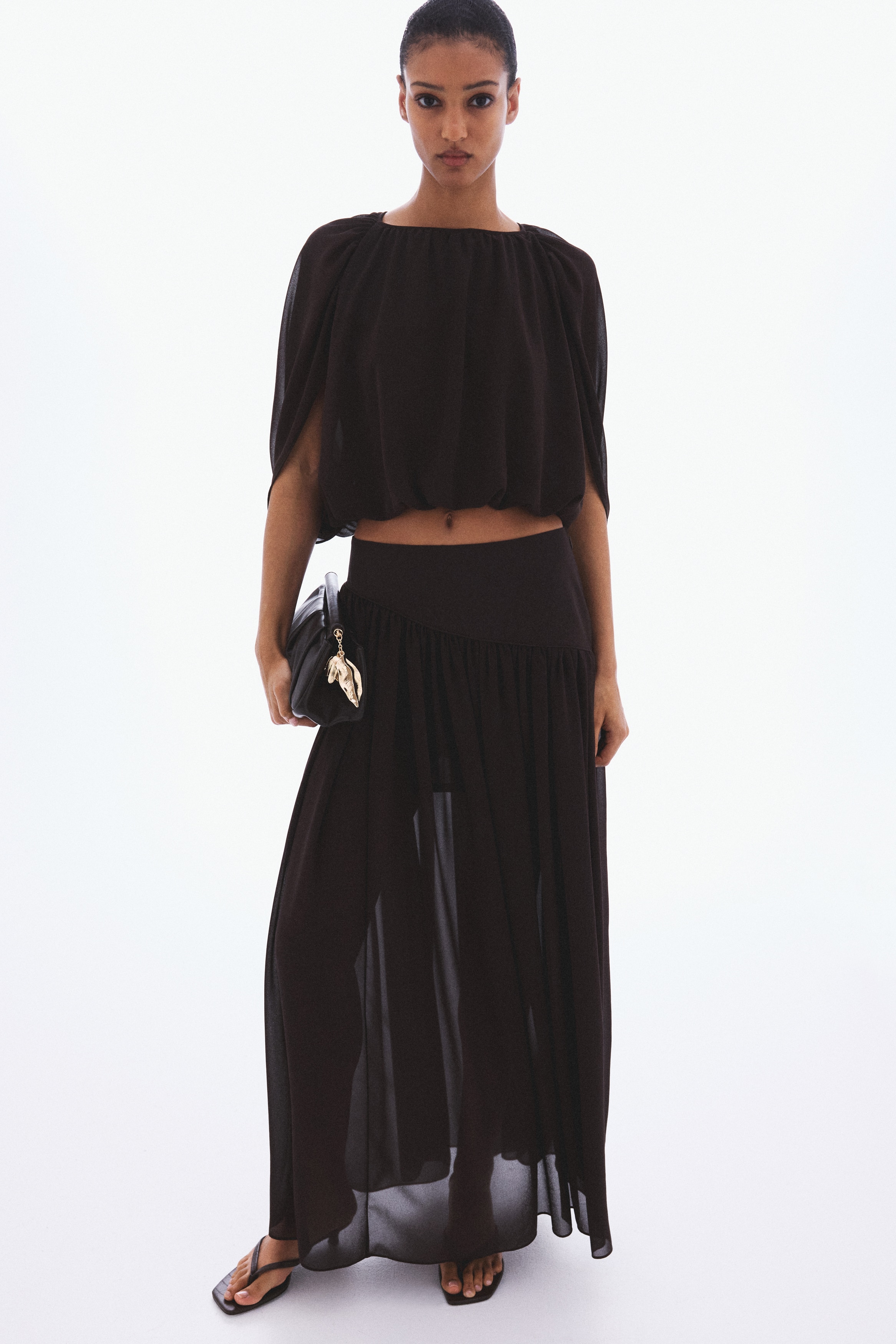 Chiffon Maxi Skirt from H&M - $39.99