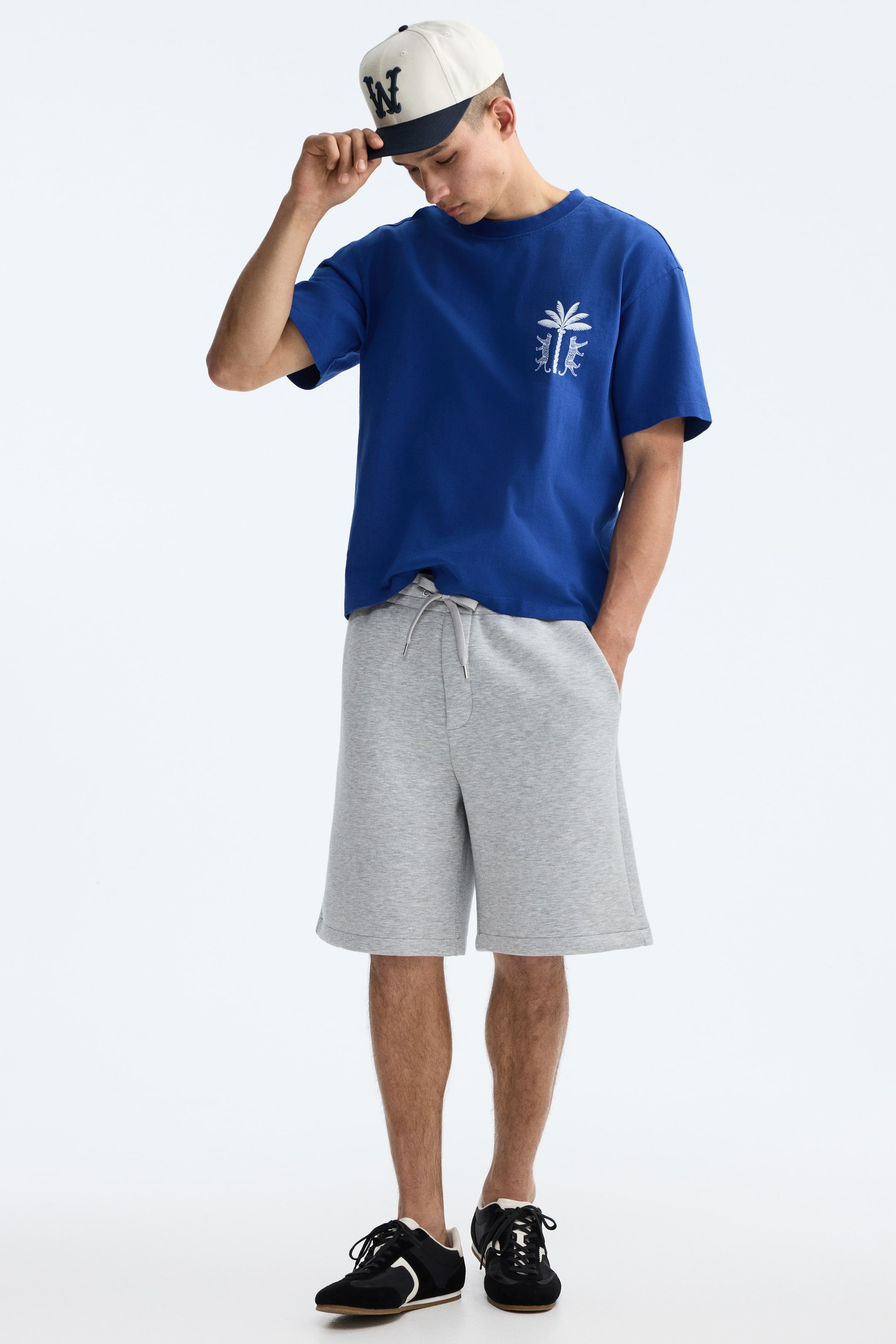 Мужские футболки H&M Relaxed-Fit Printed Cotton T-Shirt — фото 7