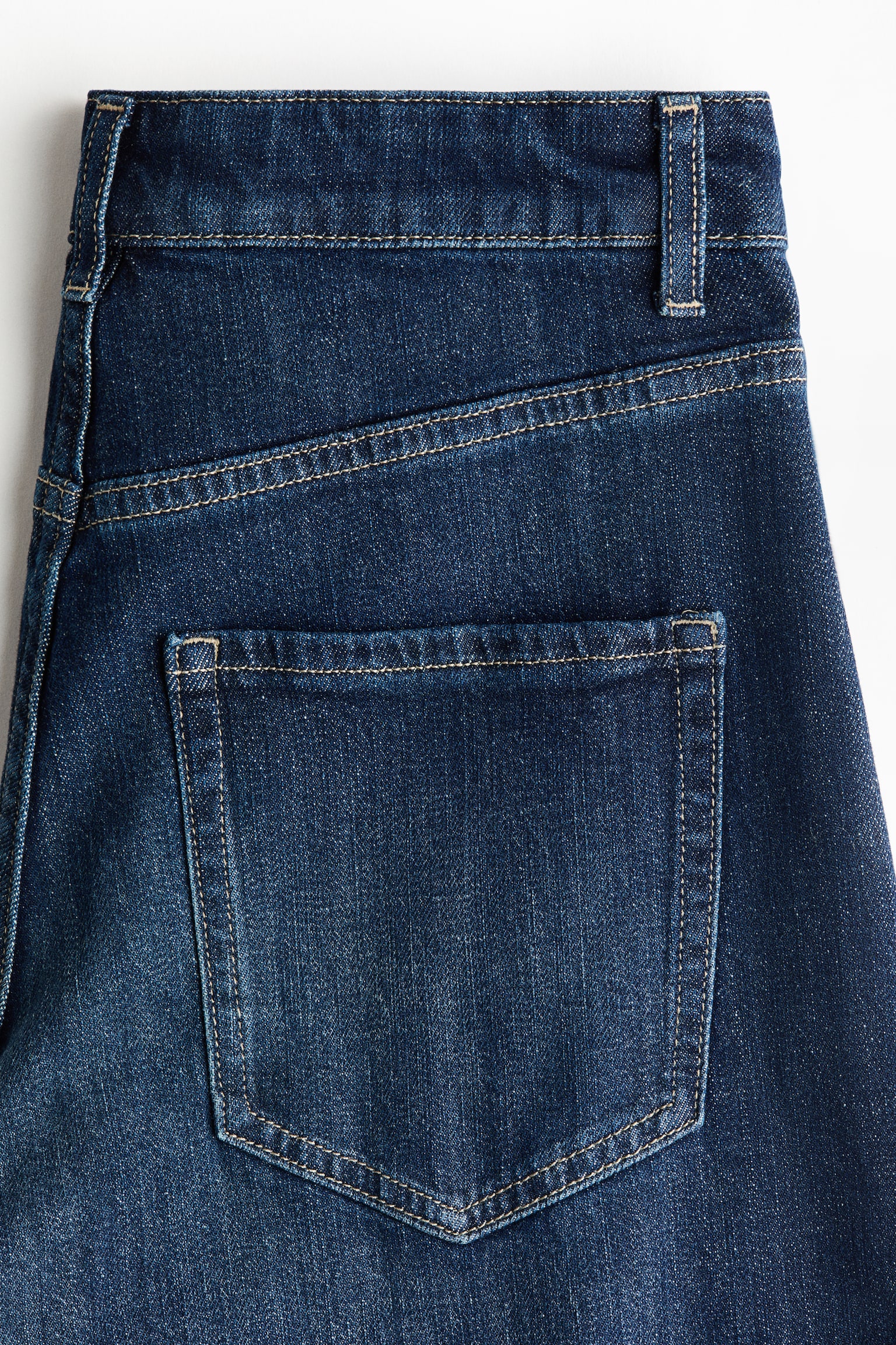 Wide High Jeans - Dark denim blue - 3