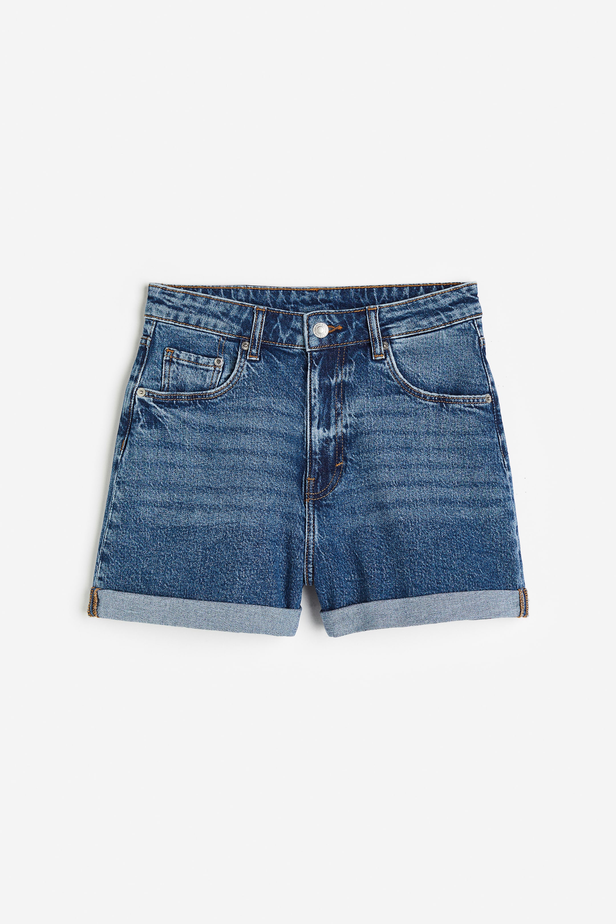 View larger image: Mom Ultra High Denim Shorts - Denim blue - Ladies | H&M US 1
