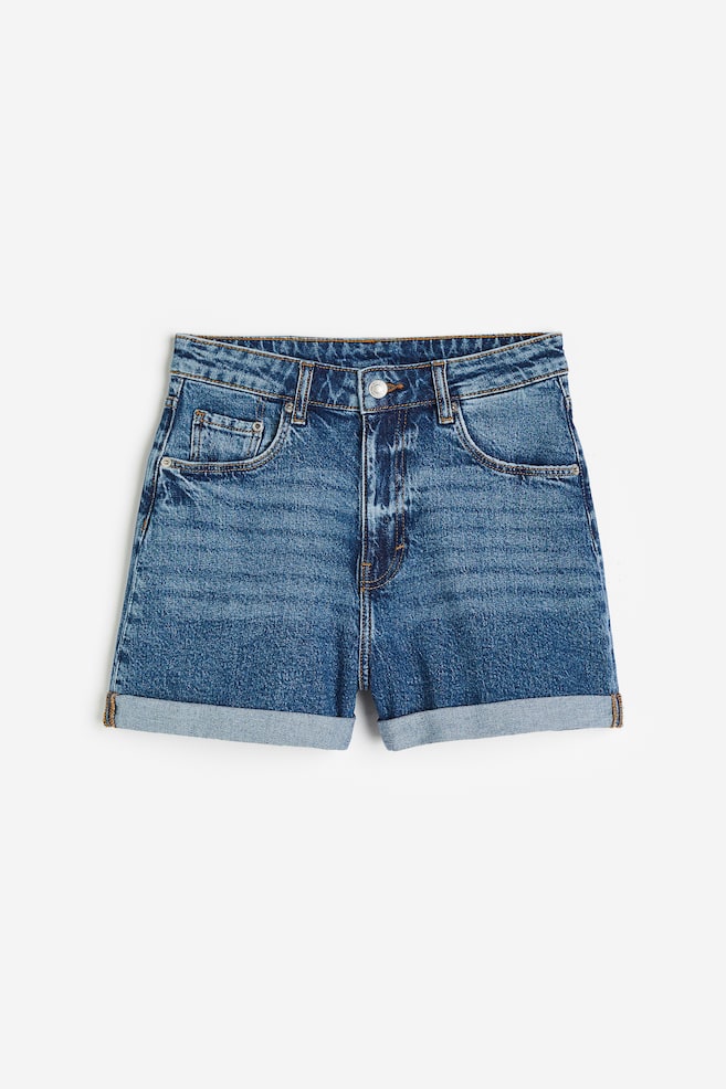 Mom Ultra High Denim shorts - Denimblå/Mørkebrun/Lys denimblå/Sort/Lys denimblå/Denimblå/Lys denimblå/Sort - 1