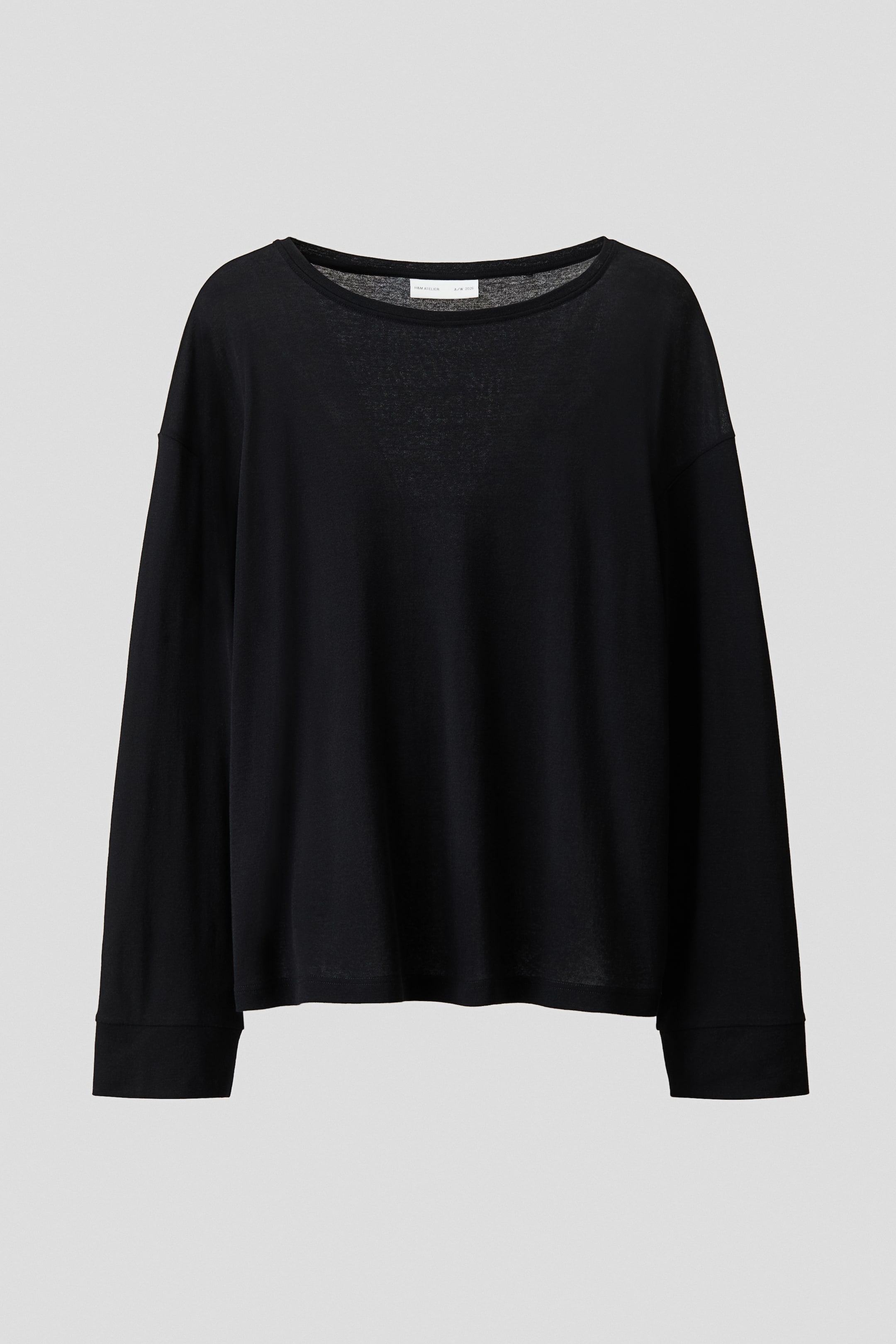Relaxed-Fit Long-Sleeved Cotton T-Shirt