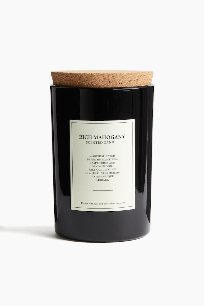 Vela aromática grande con tapa - Rich Mahogany - 1