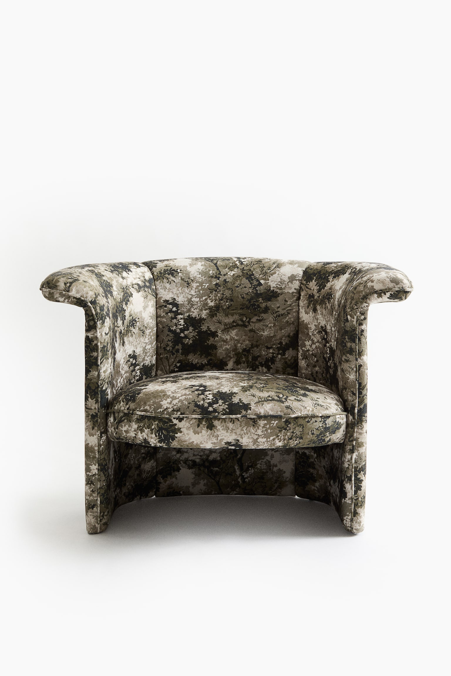 Fotoliu - Verde-închis/flori/Bej-deschis/imprimeu zebră - 4