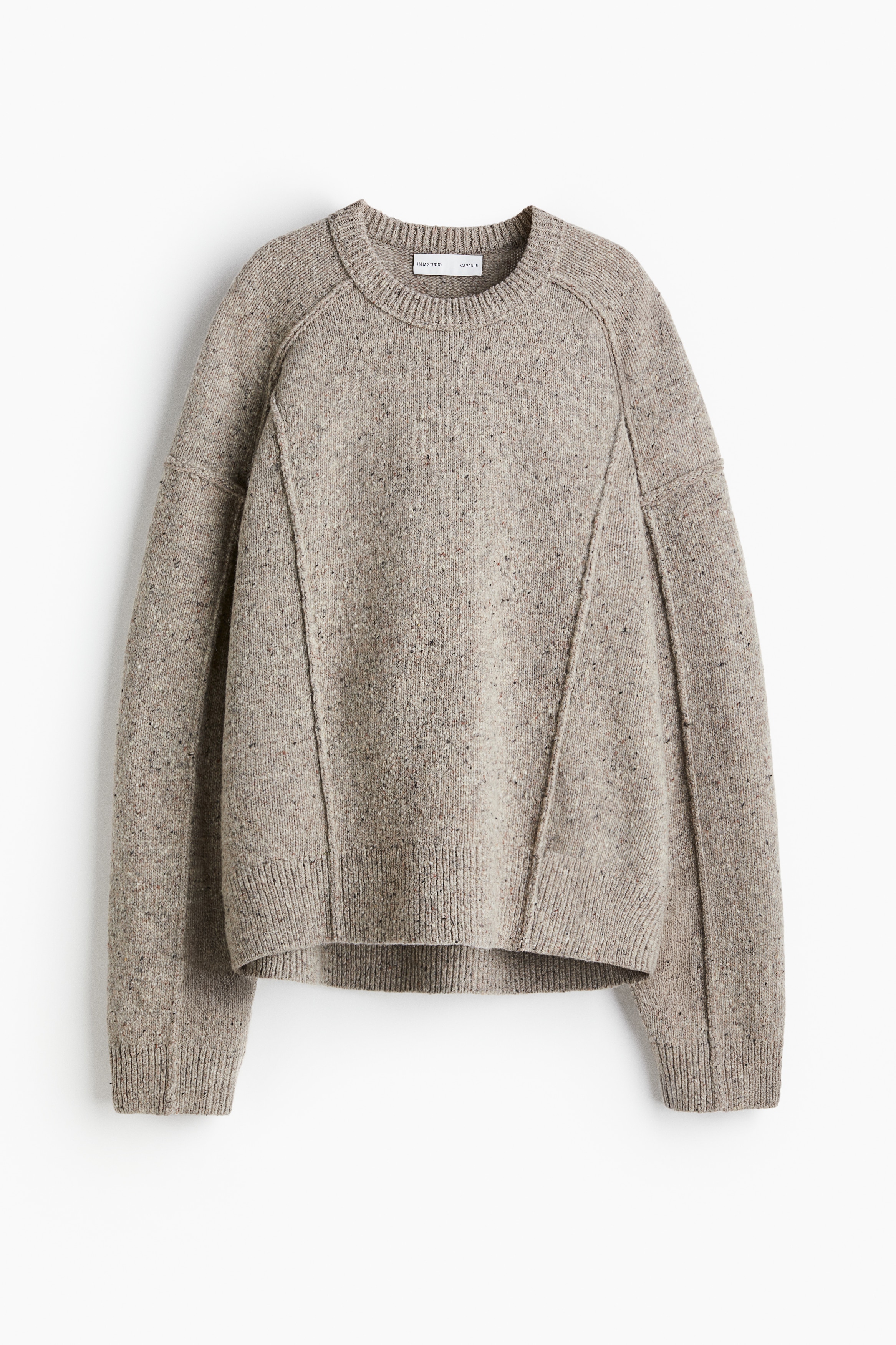 Pull en laine mélangée - Beige