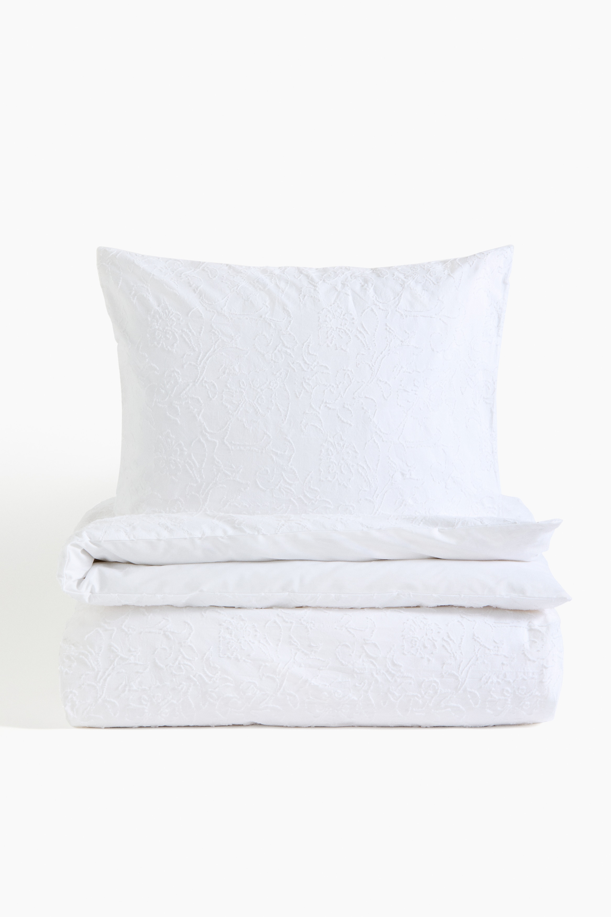 【 】モスリンダブル掛け布団カバーセット　White デュベカバー | リネン、コットン、フランネル、モスリン | H&M JP