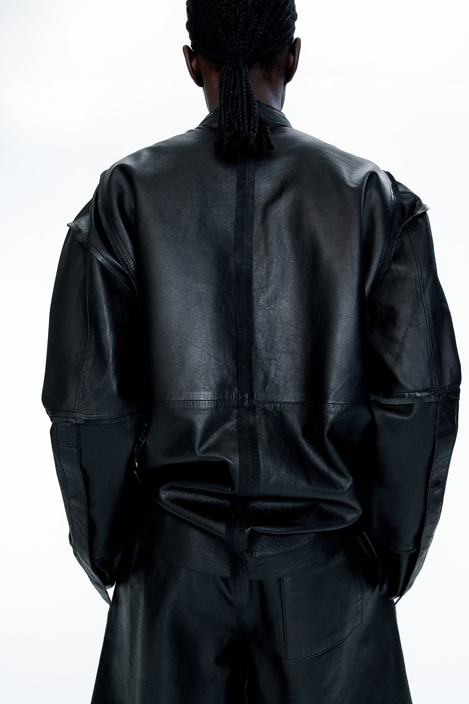 Leather Jacket - Black - 6