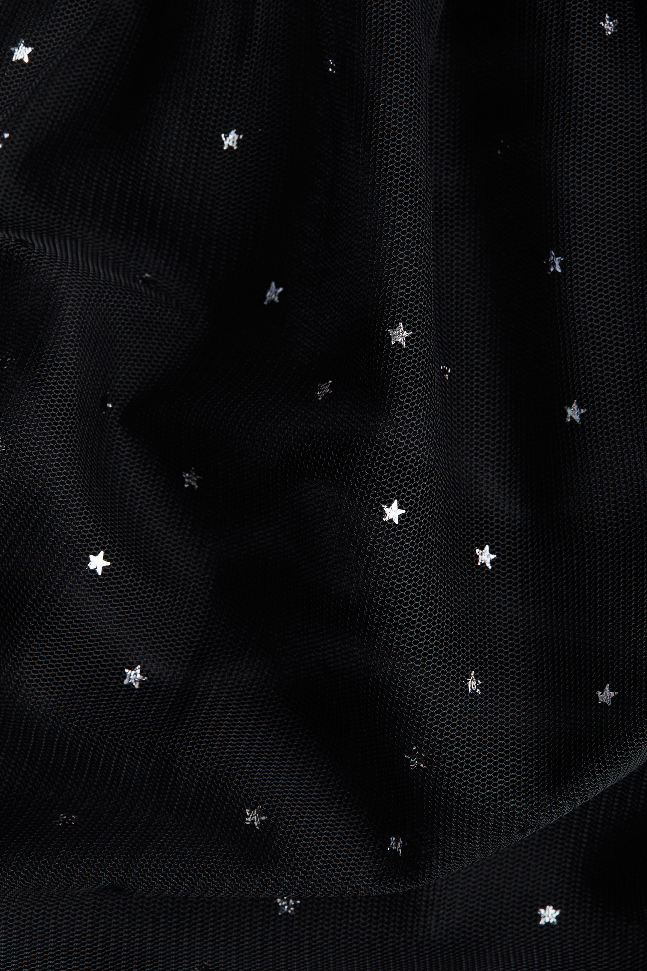 Ampliar la imagen: Vestido de tul con diseño metálico - Negro/Estrellas - Kids | H&M MX 2