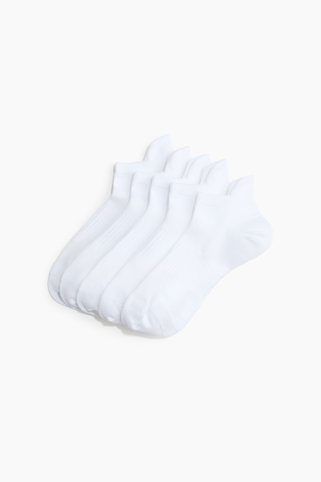 Calzini sportivi con DryMove™ 5 paia - Bianco/Nero - 1