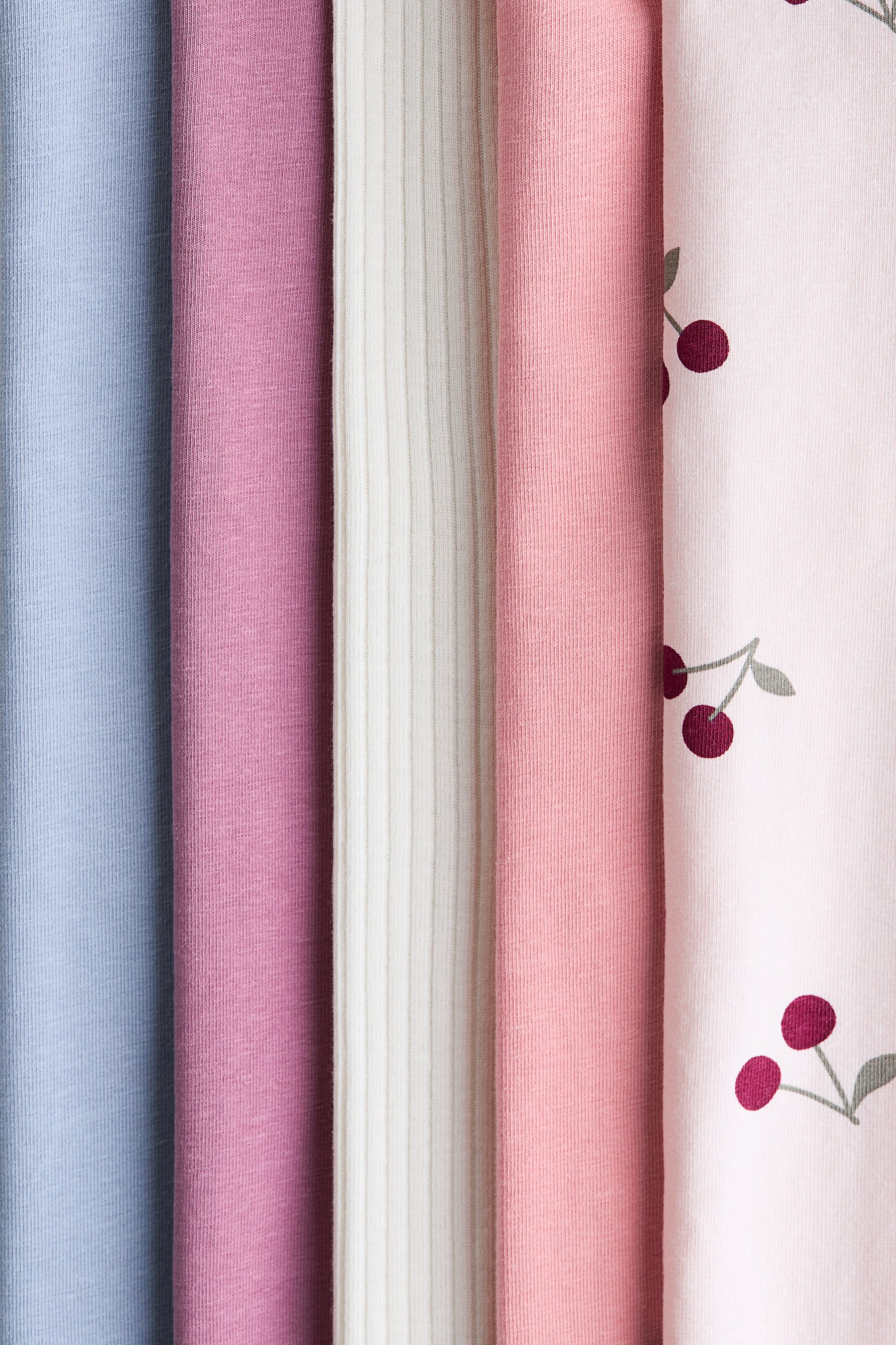 5-pack jersey leggings - Light pink/Cherries/Purple/Patterned/Pink/Light purple/Grey/Pink/Pink/Yellow/Light purple/Blue/Black/Dark grey/Light pink/Black/Hearts/Light purple/Mint green/Peach/Green striped/Dusty pink/Dark red/Red/Hearts/Light pink/Leopard print/Pink/Purple/Yellow/Pink/Hearts/Pink/Light green/Orange/Leopard-print - 2